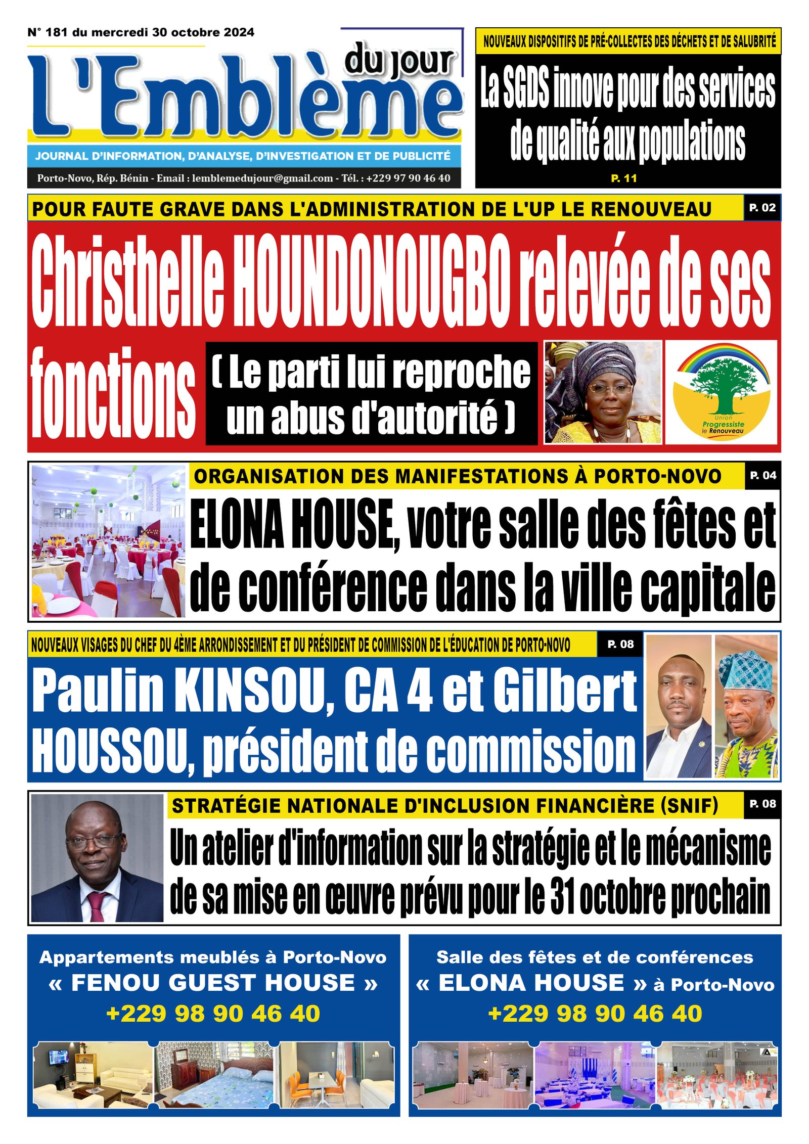 Parution du 30/10/2024