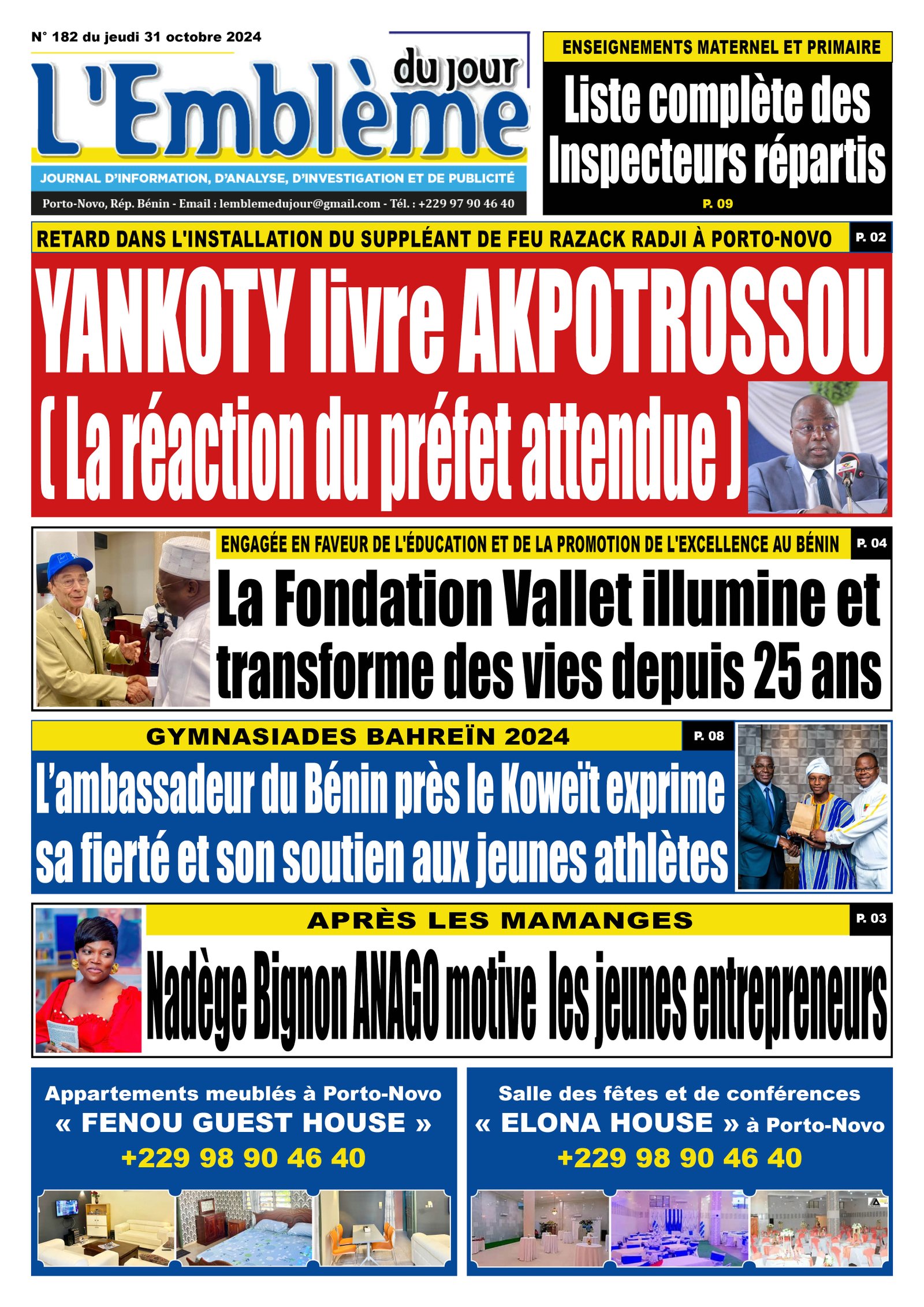 Parution du 31/10/2024