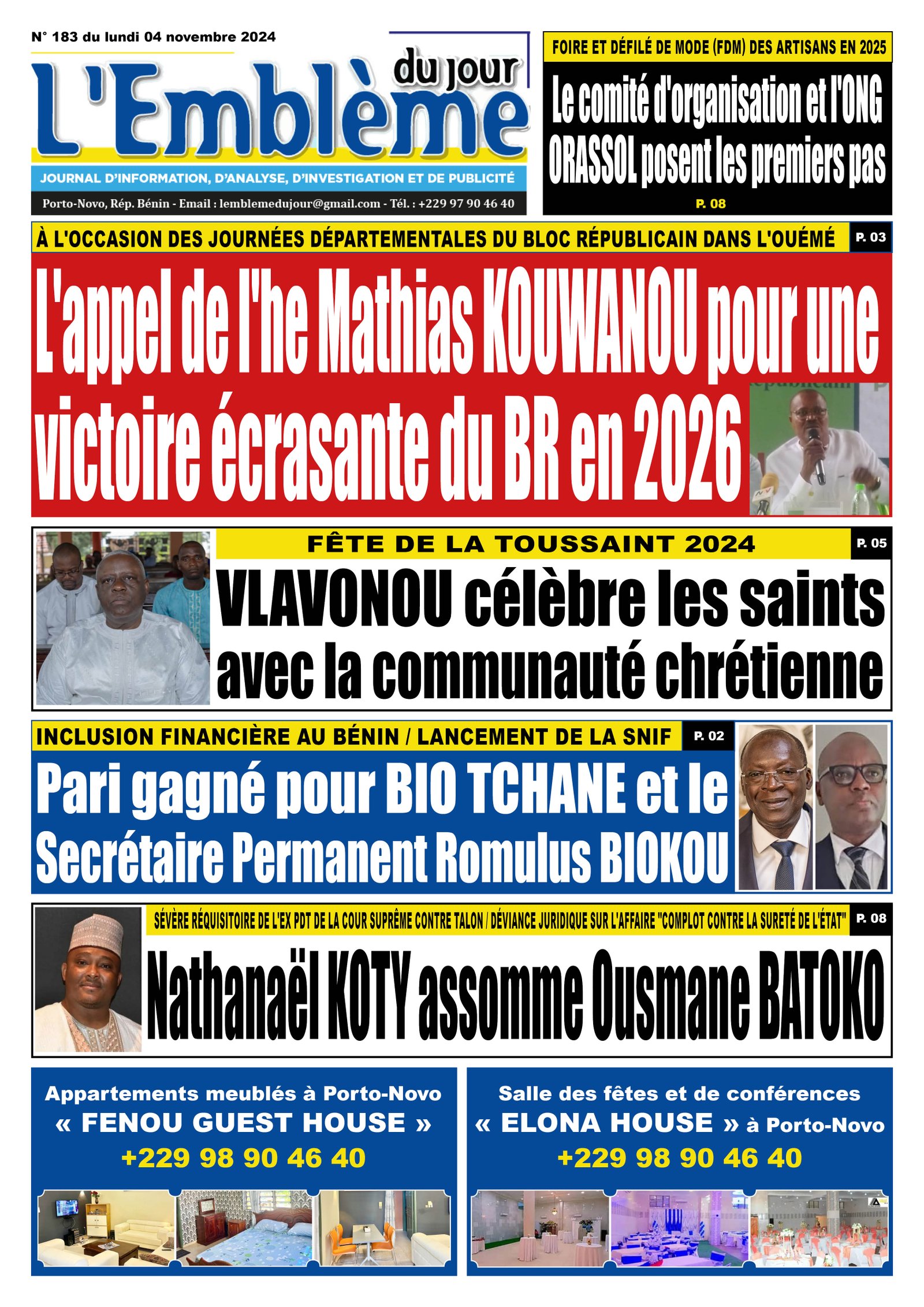 Parution du 04/11/2024