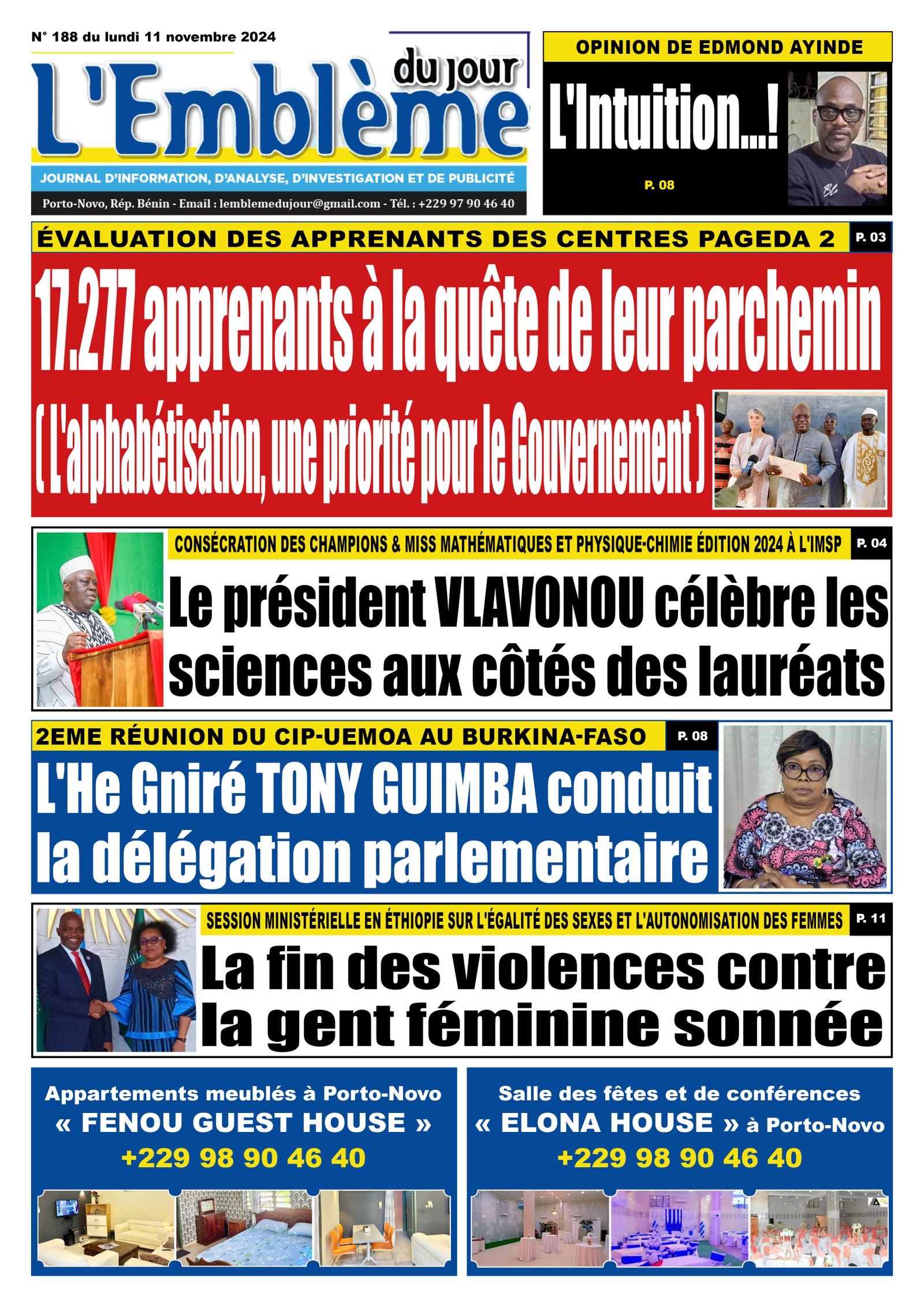 Parution du 11/11/2024