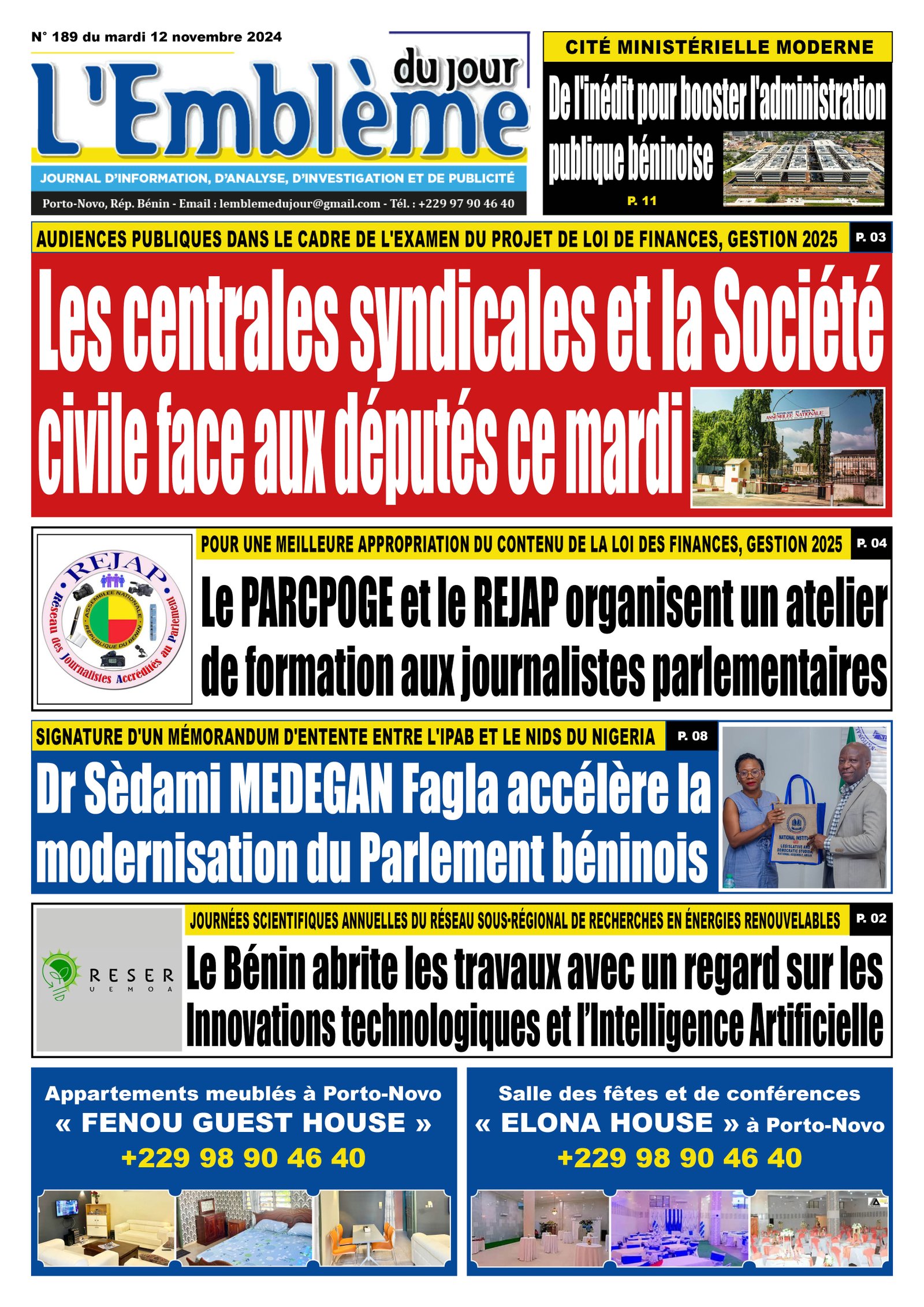 Parution du 12/11/2024