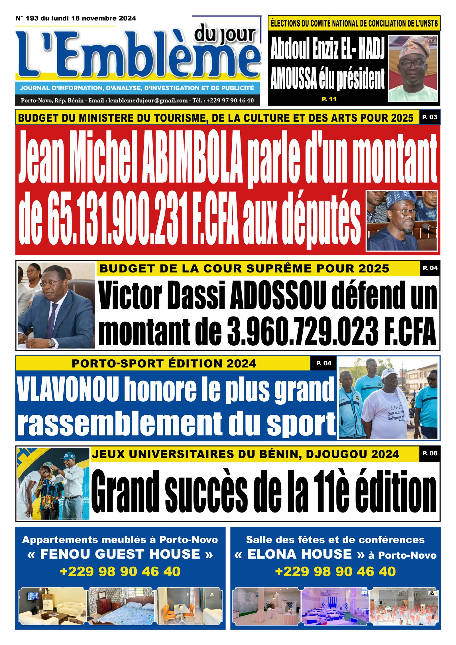 Parution du 18/11/2024