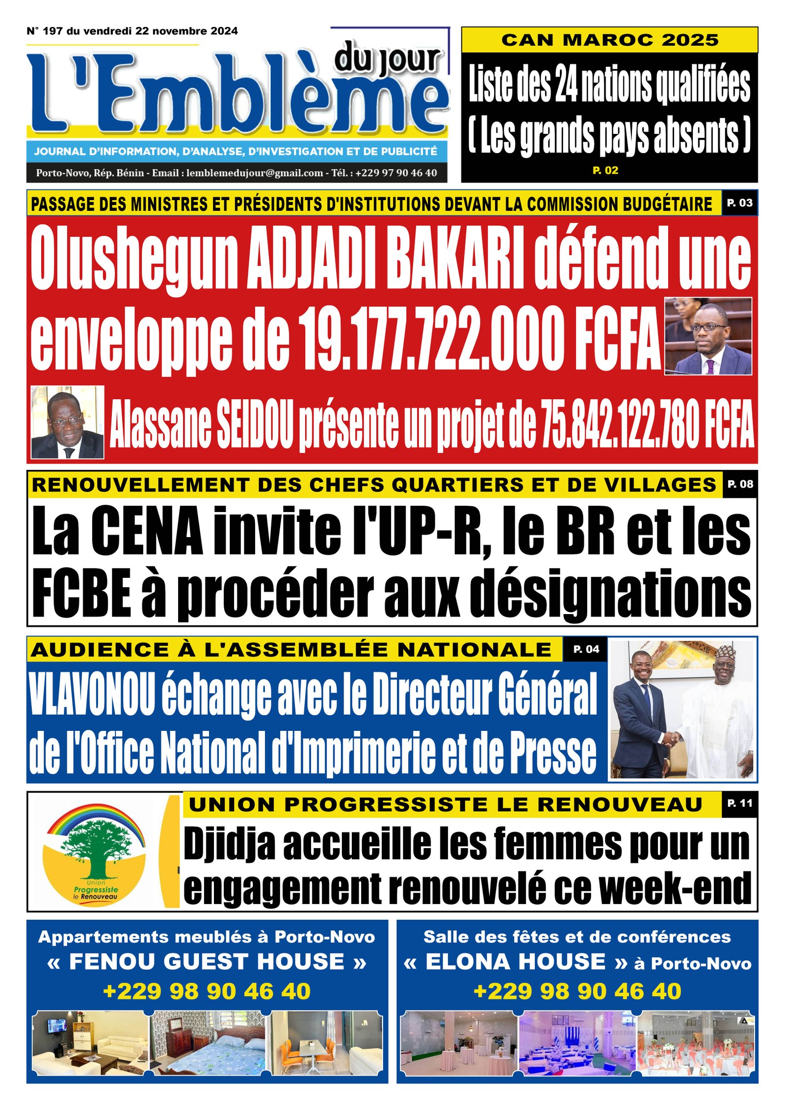 Parution du 22/11/2024