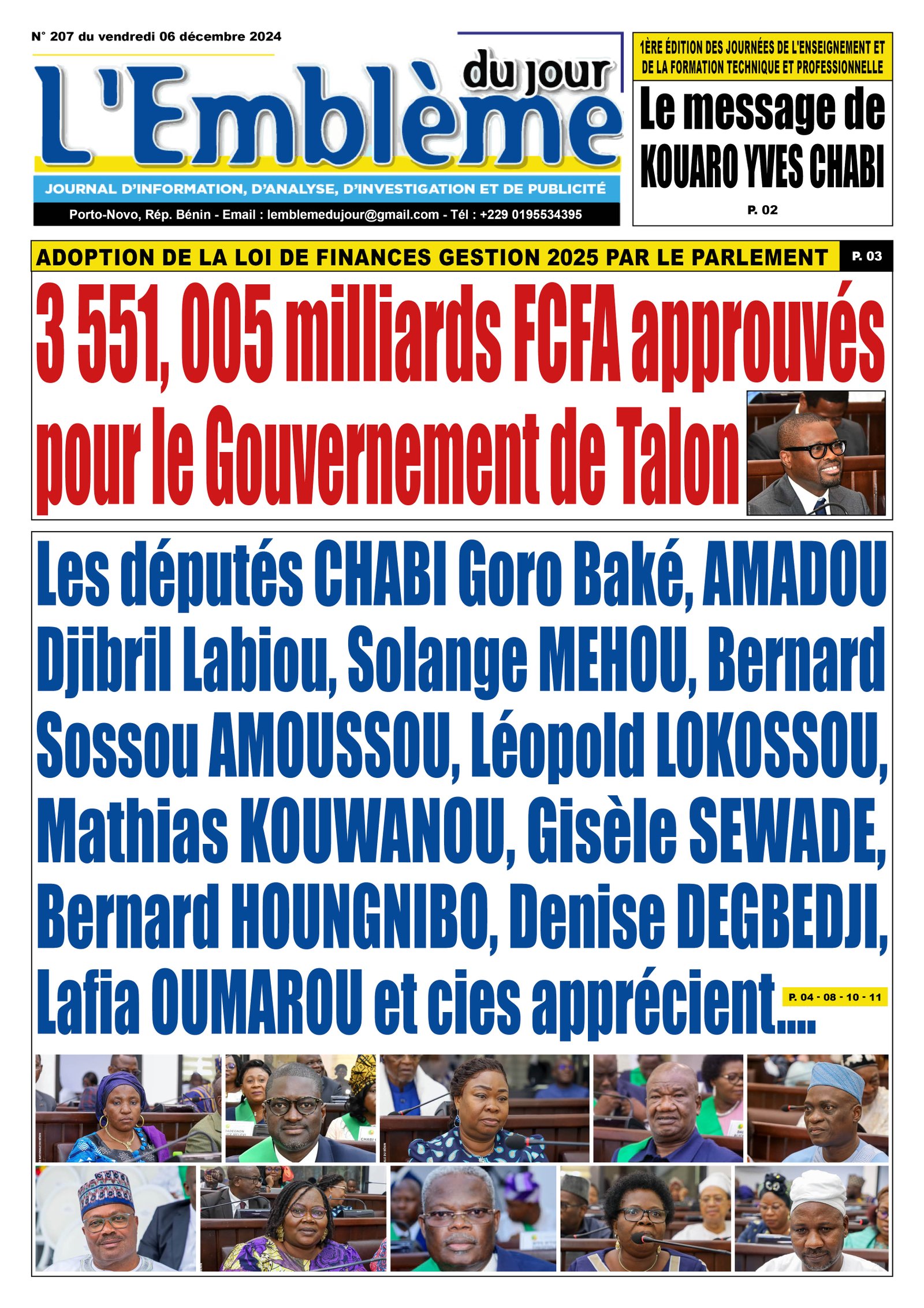 Parution du 06/12/2024