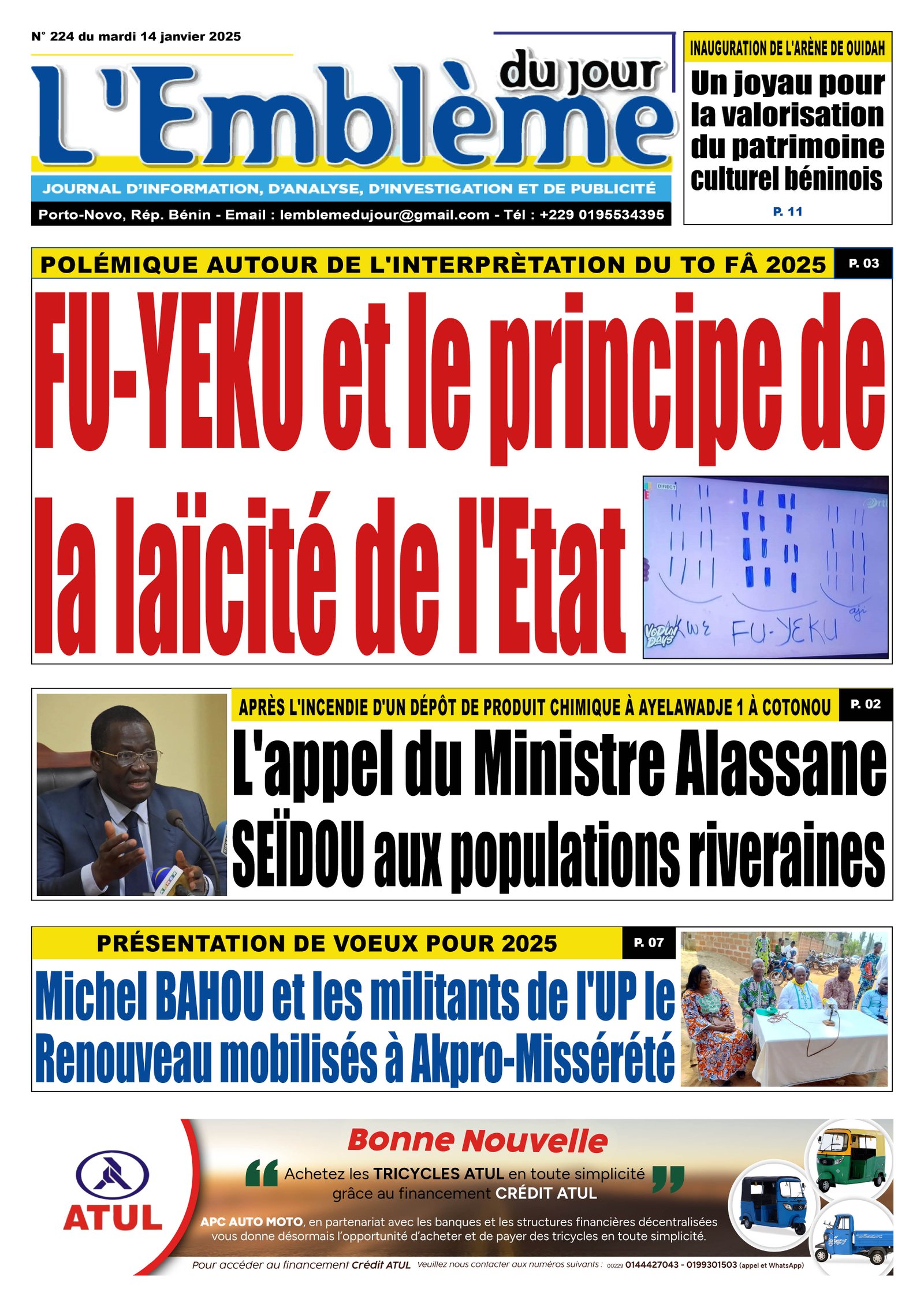 Parution du 14/01/2025