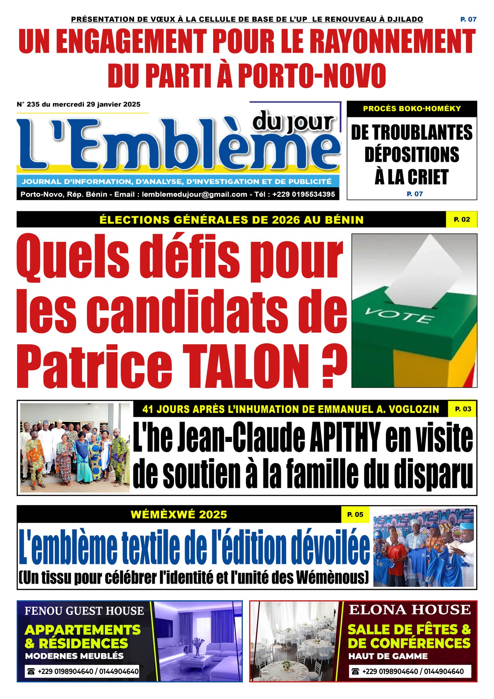 Parution du 29/01/2025