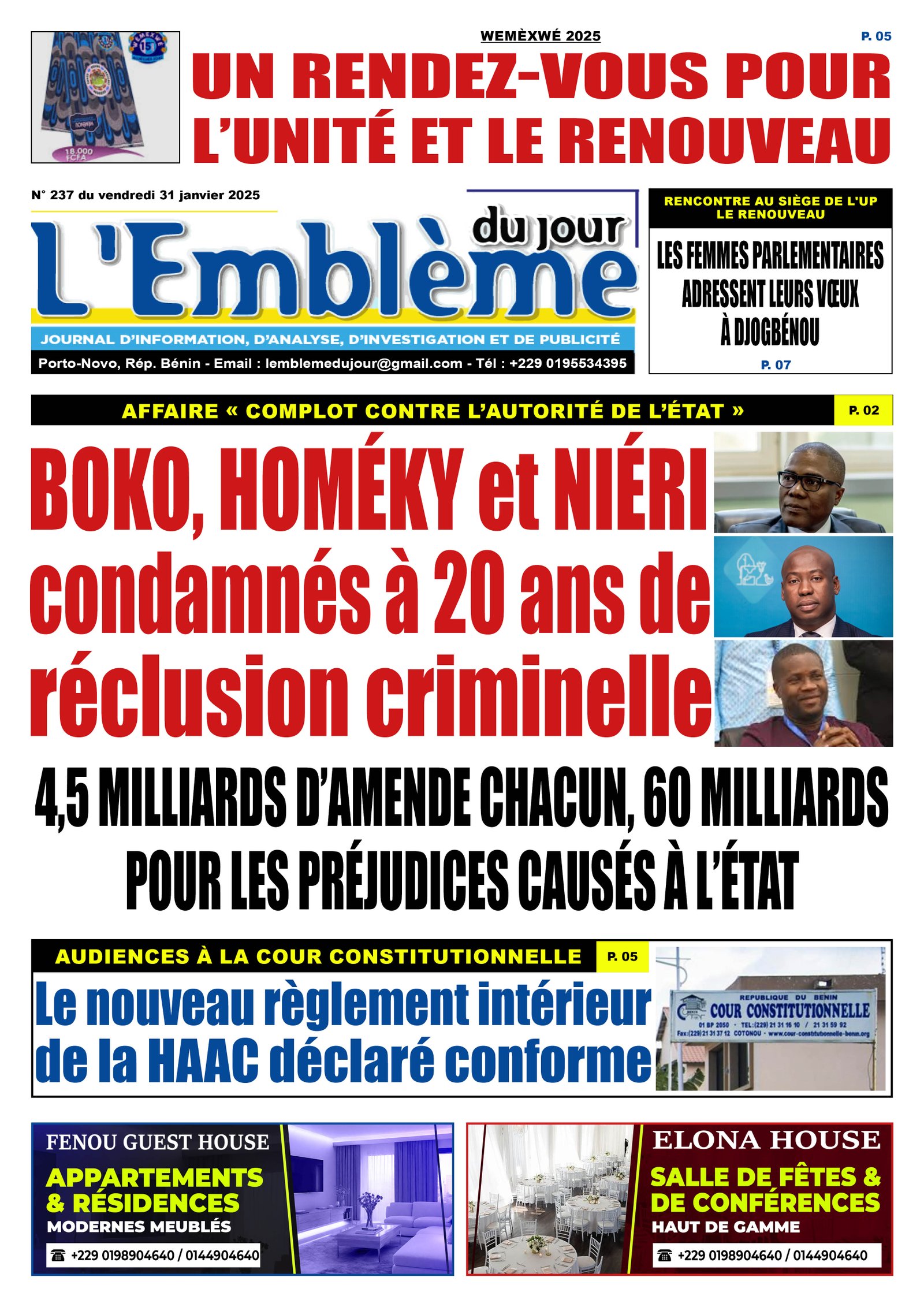 Parution du 31/01/2025