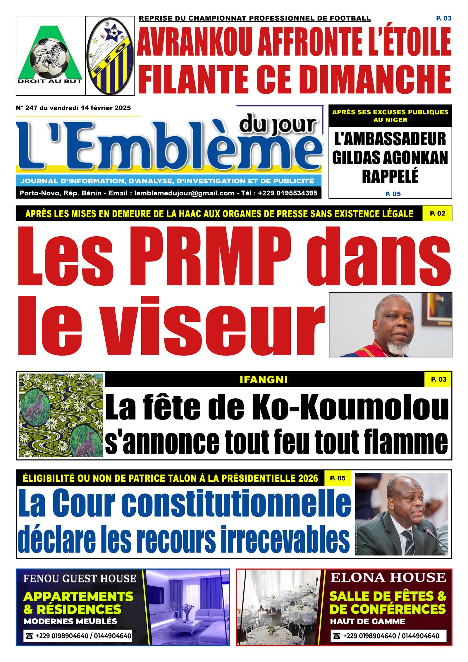 Parution du 14/02/2025