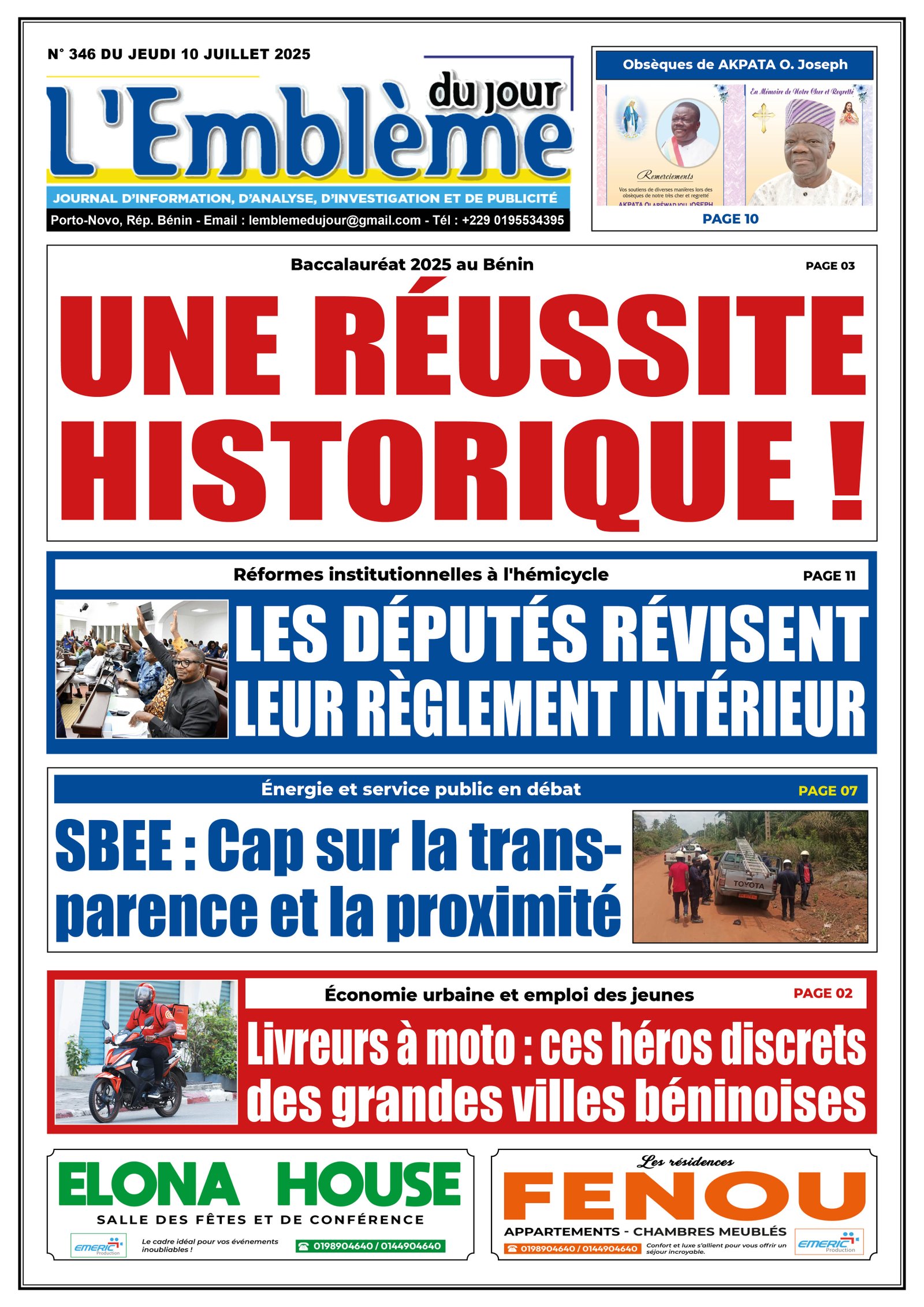 Parution du 10/07/2025