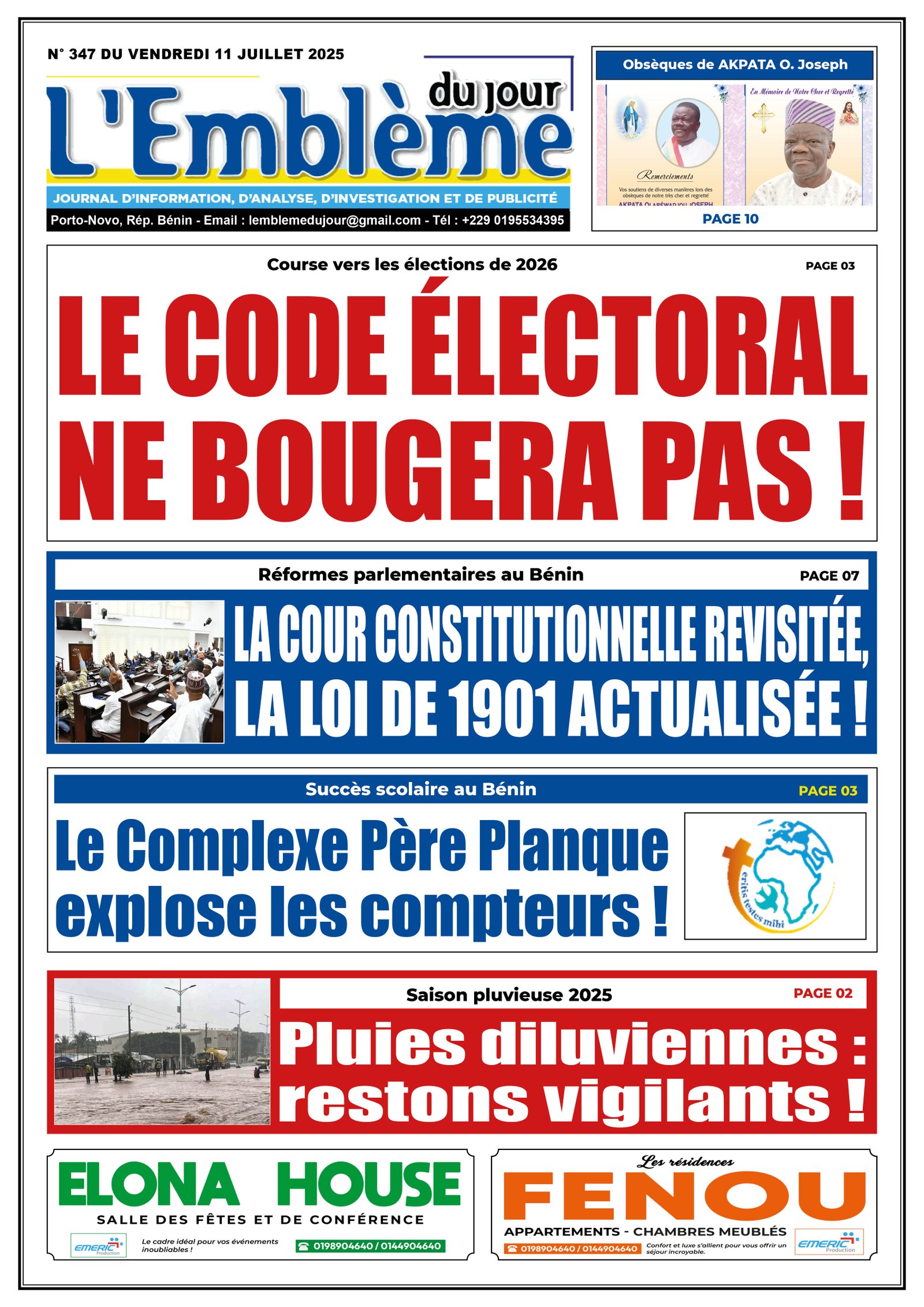 Parution du 11/07/2025