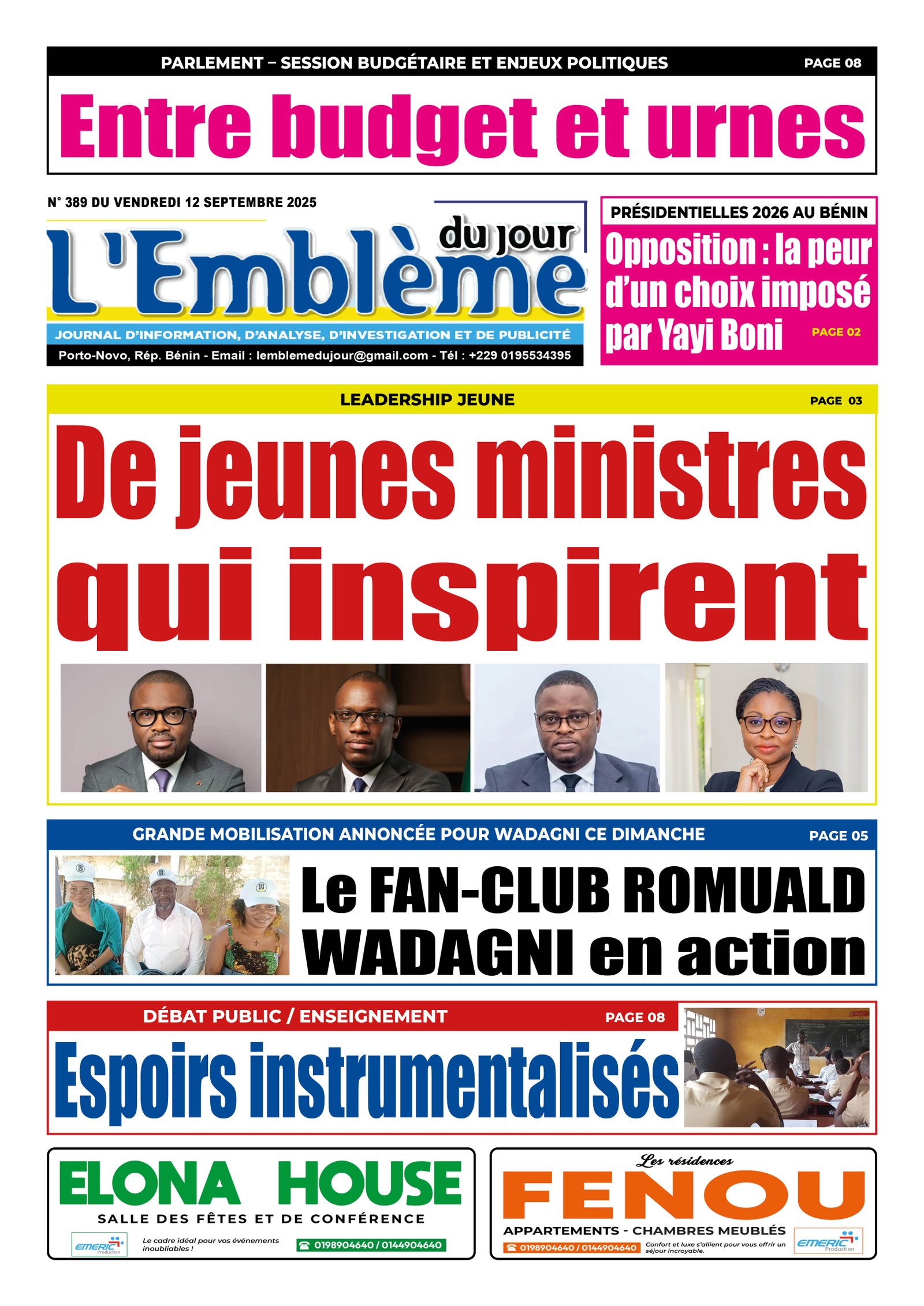 Parution du 12/09/2025