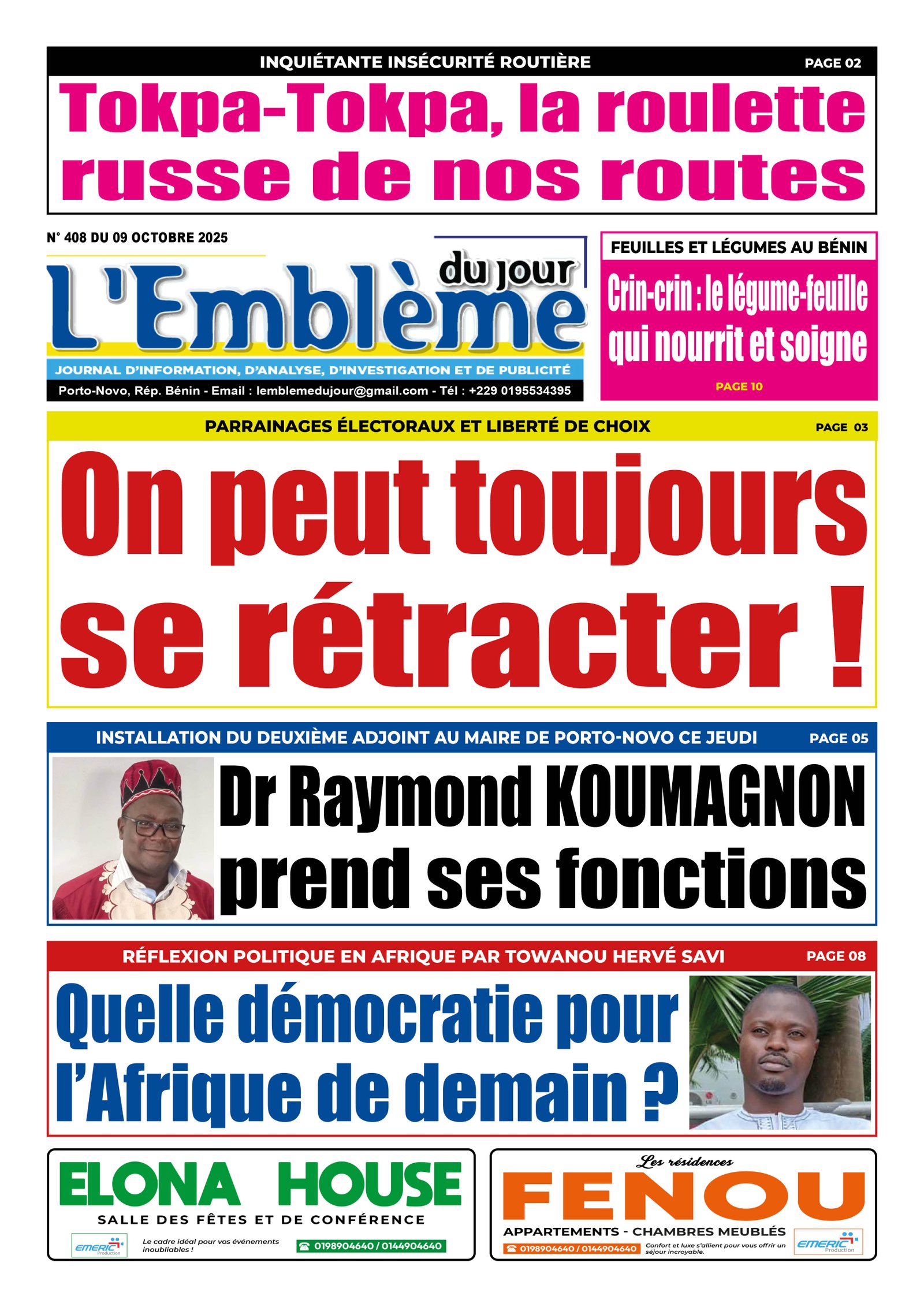 Parution du 09/10/2025