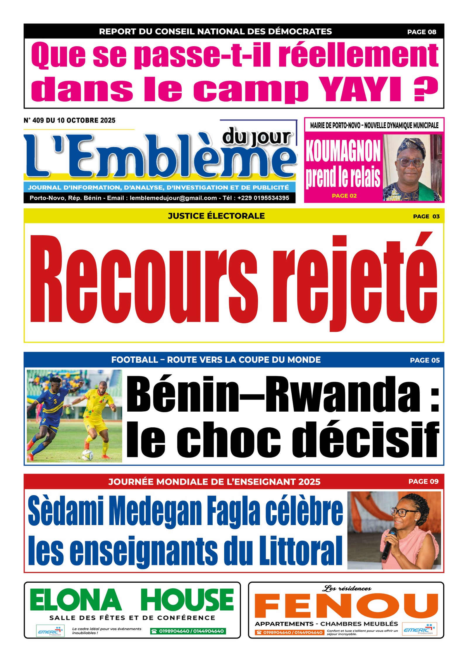 Parution du 10/10/2025