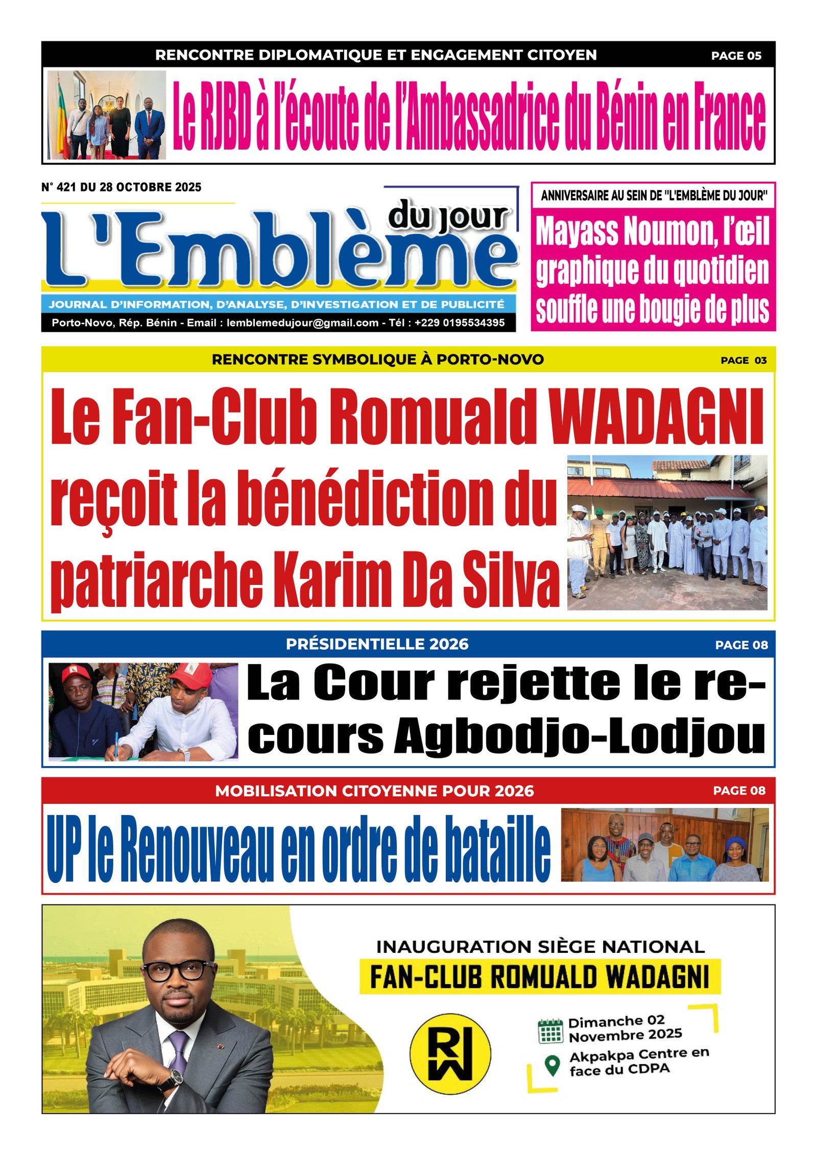 Parution du 28/10/2025