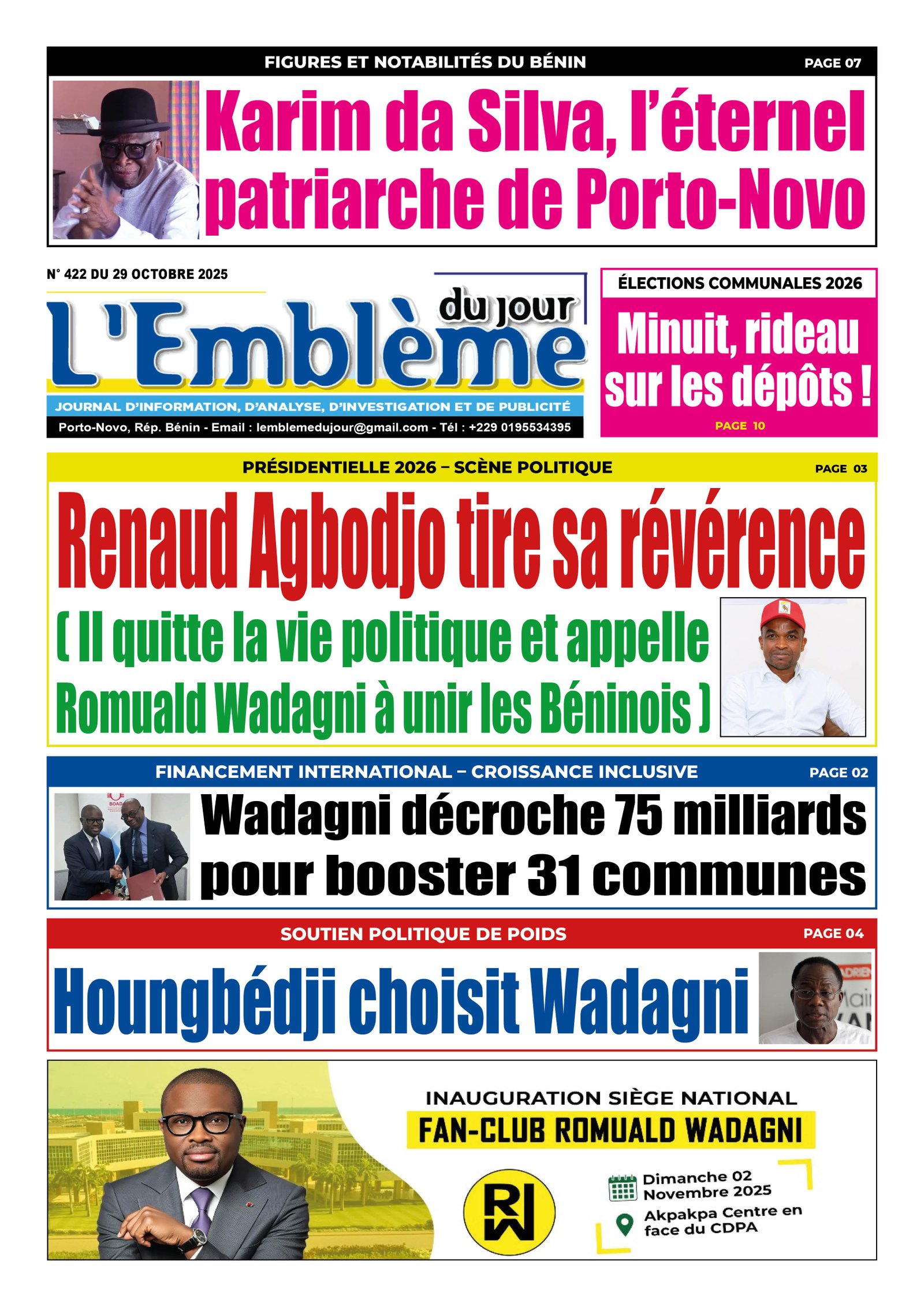 Parution du 29/10/2025