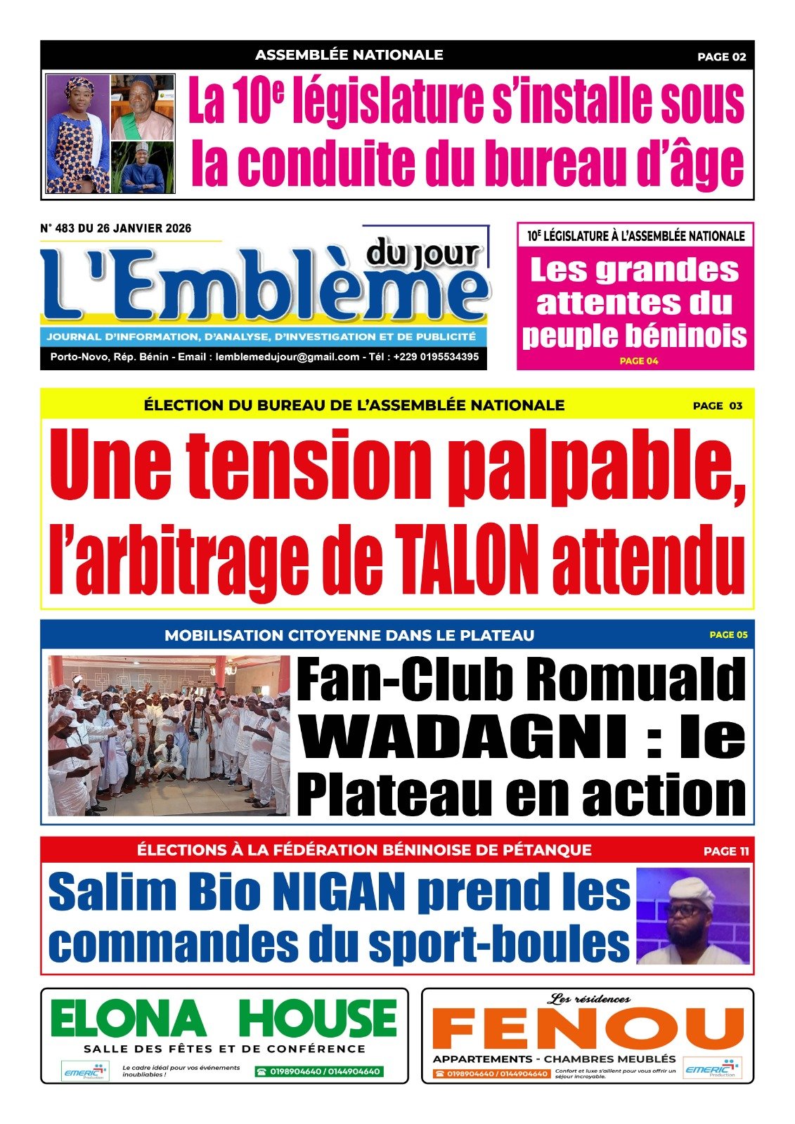 Parution du 26/01/2026