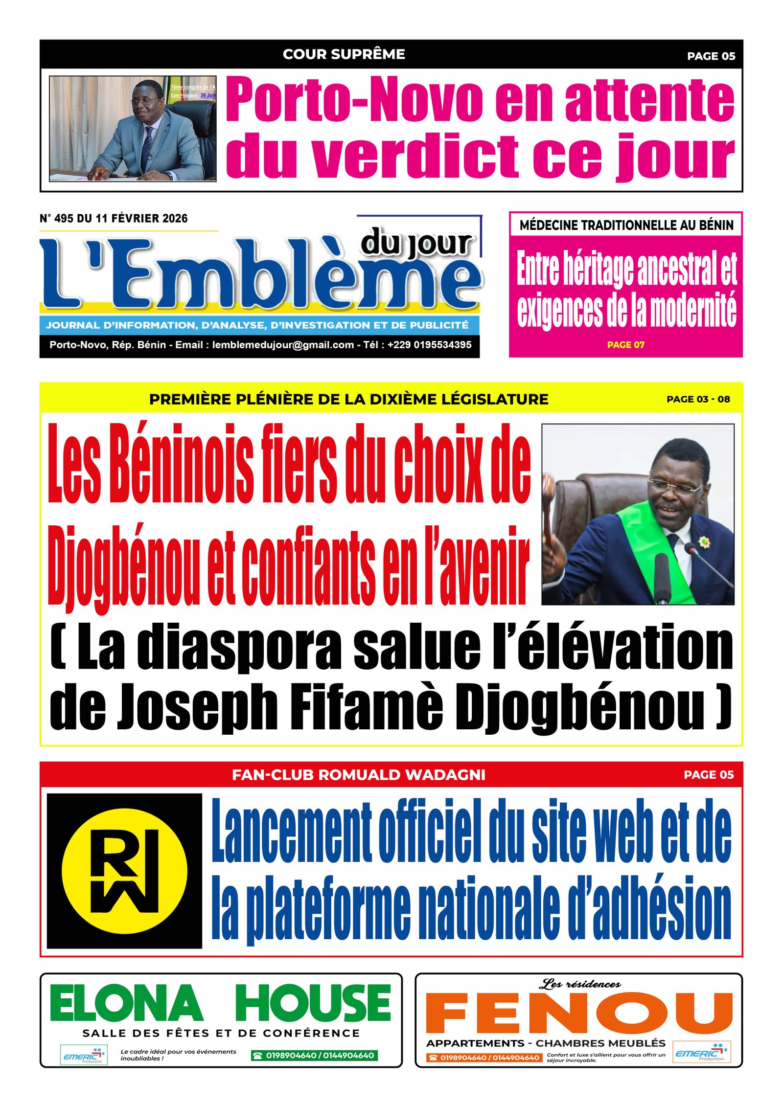 Parution du 11/02/2026