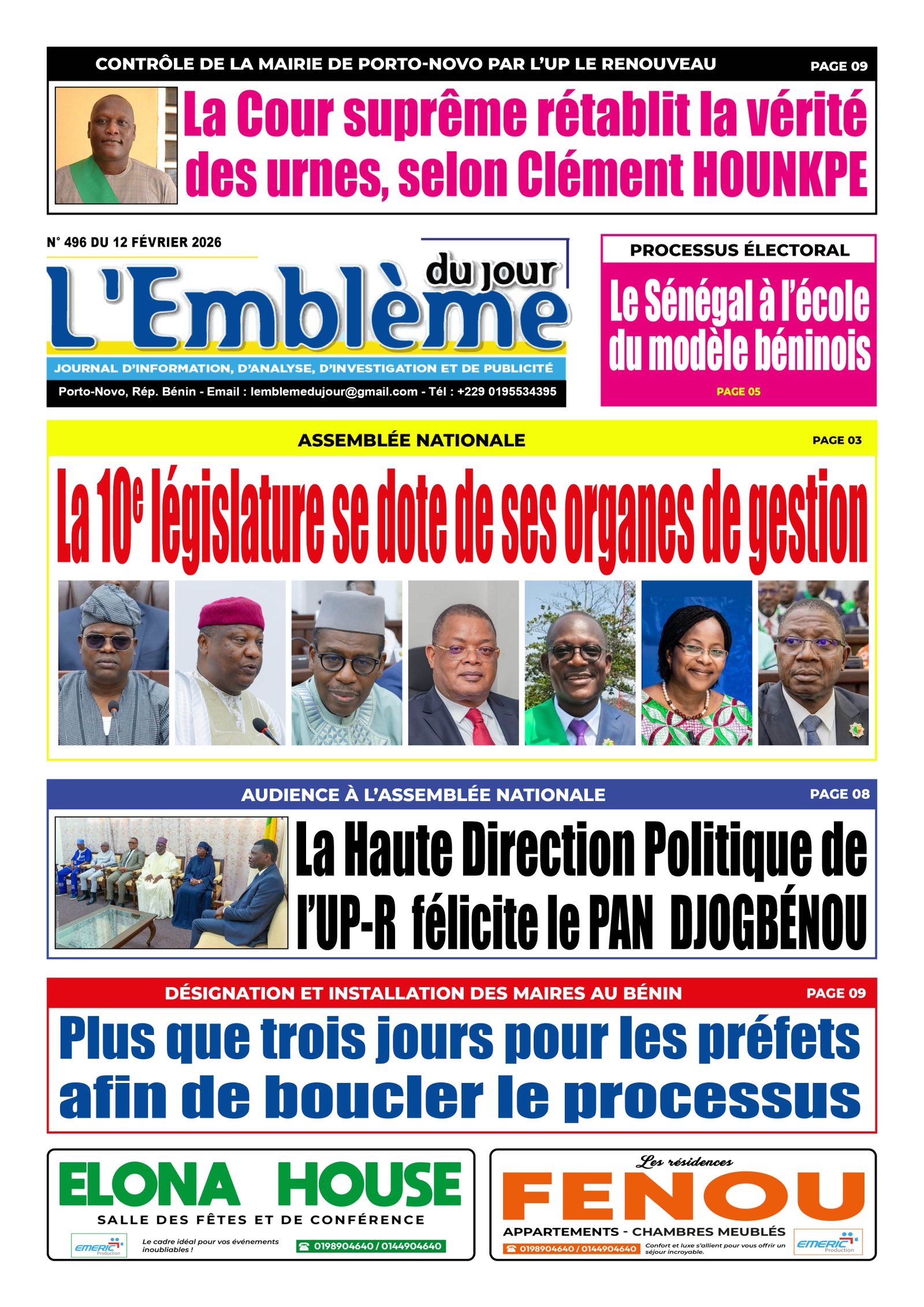 Parution du 12/02/2026