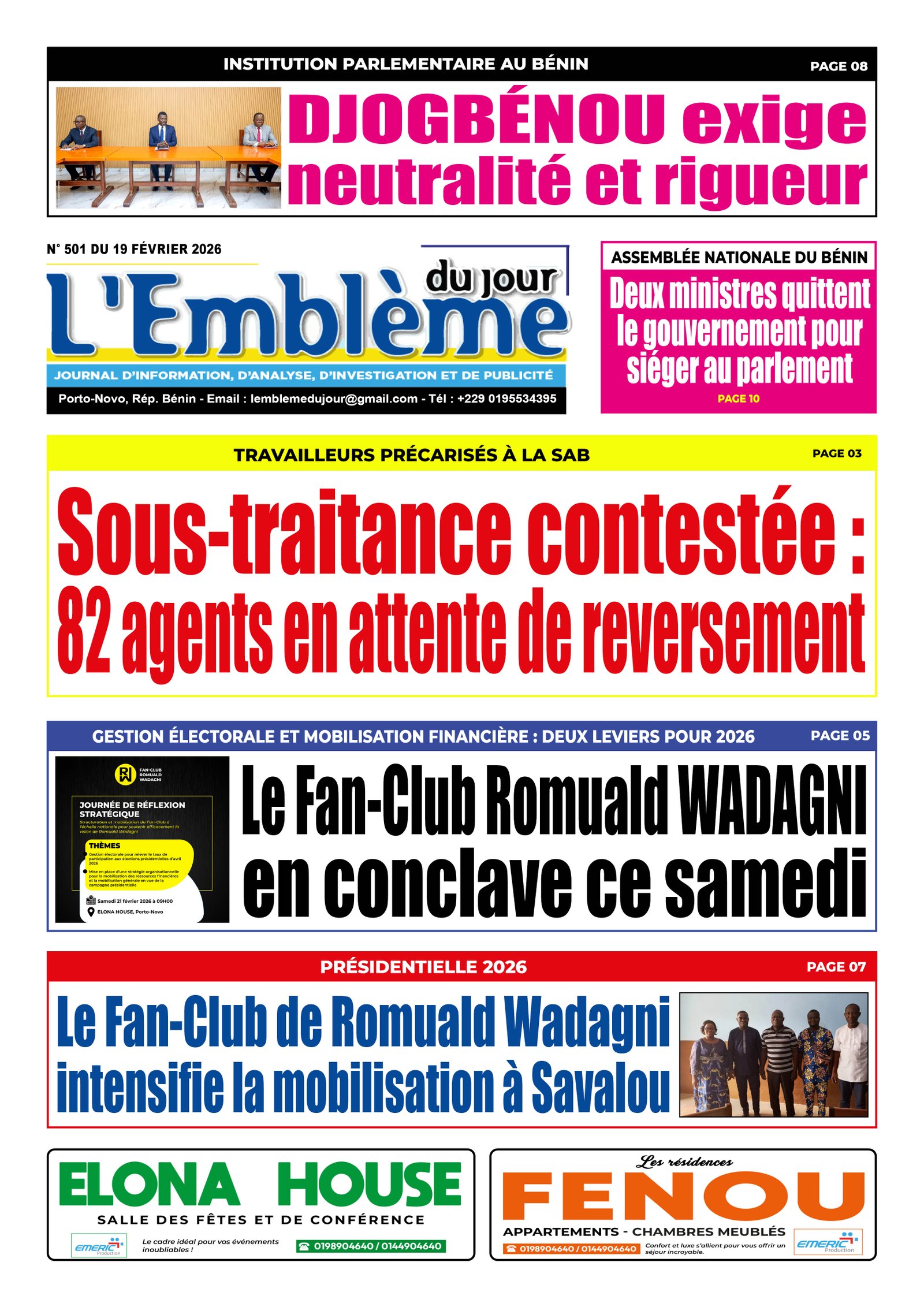 Parution du 19/02/2026