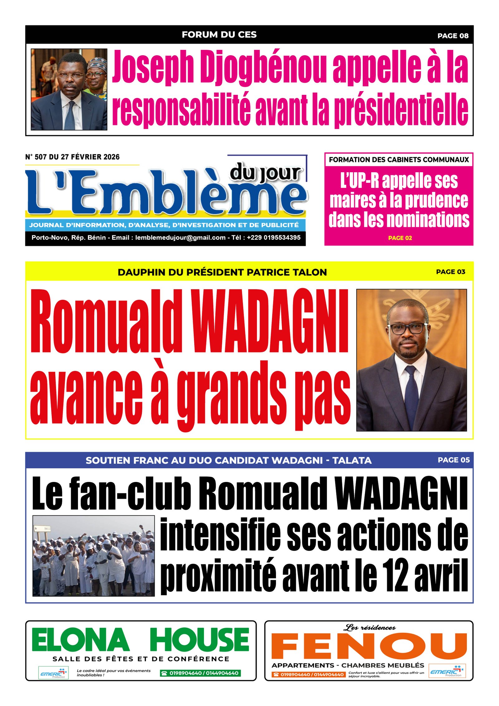 Parution du 27/02/2026