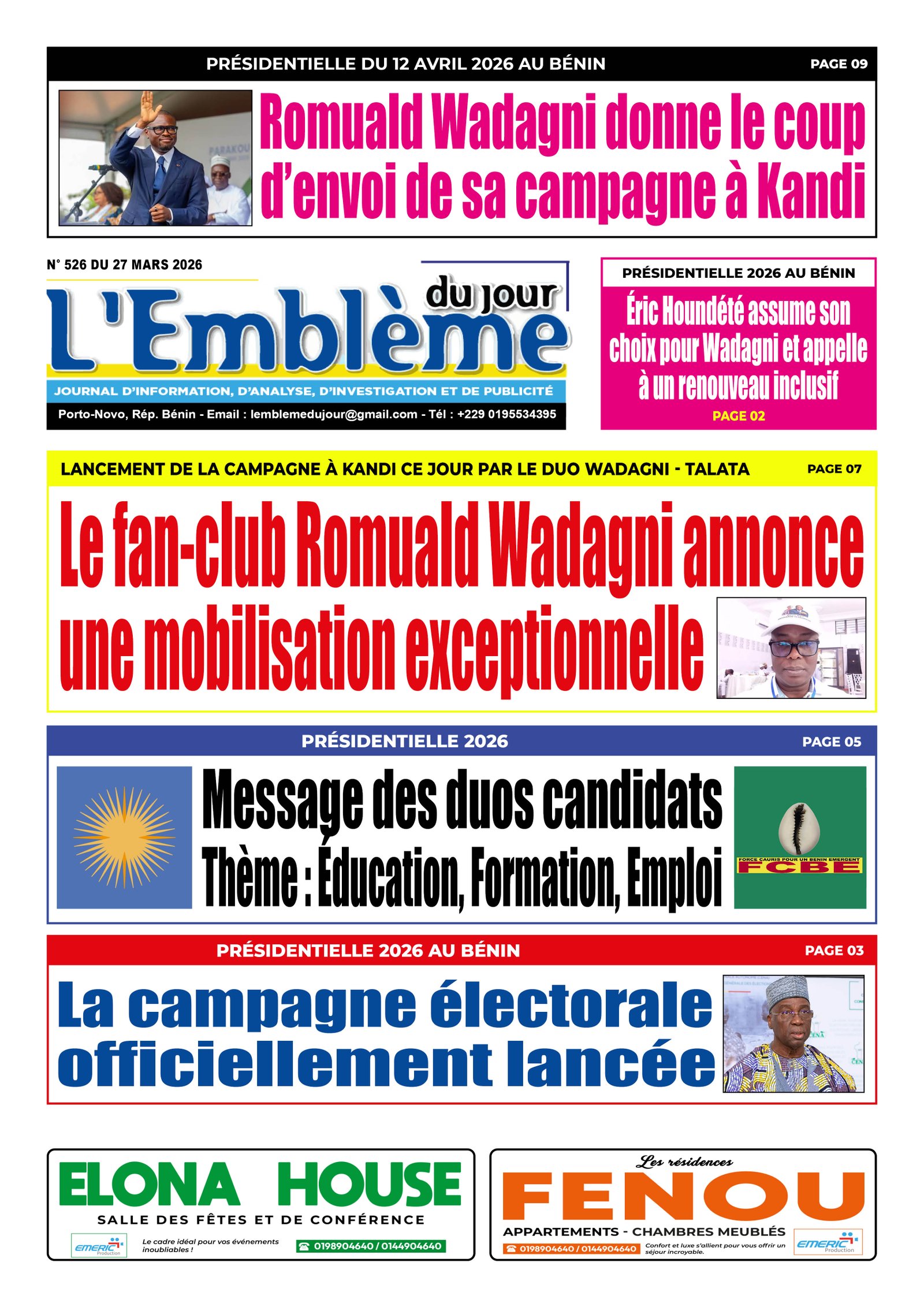 Parution du 27/03/2026