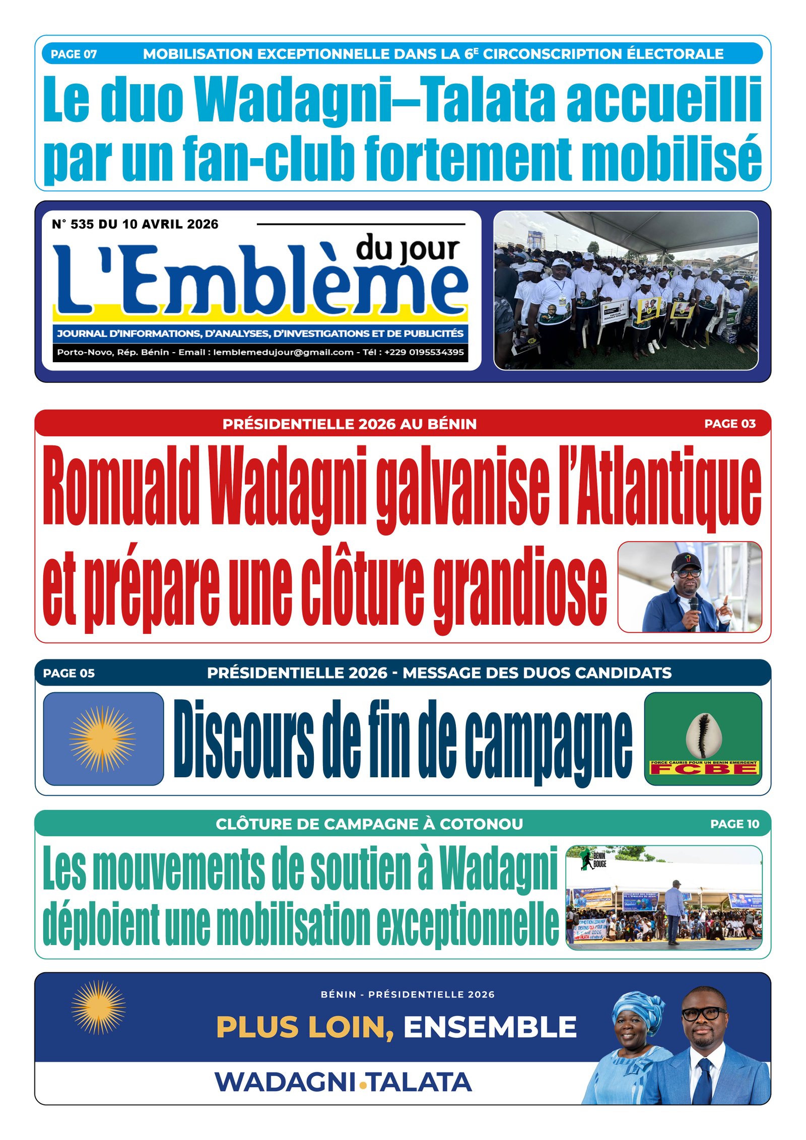 Parution du 10/04/2026