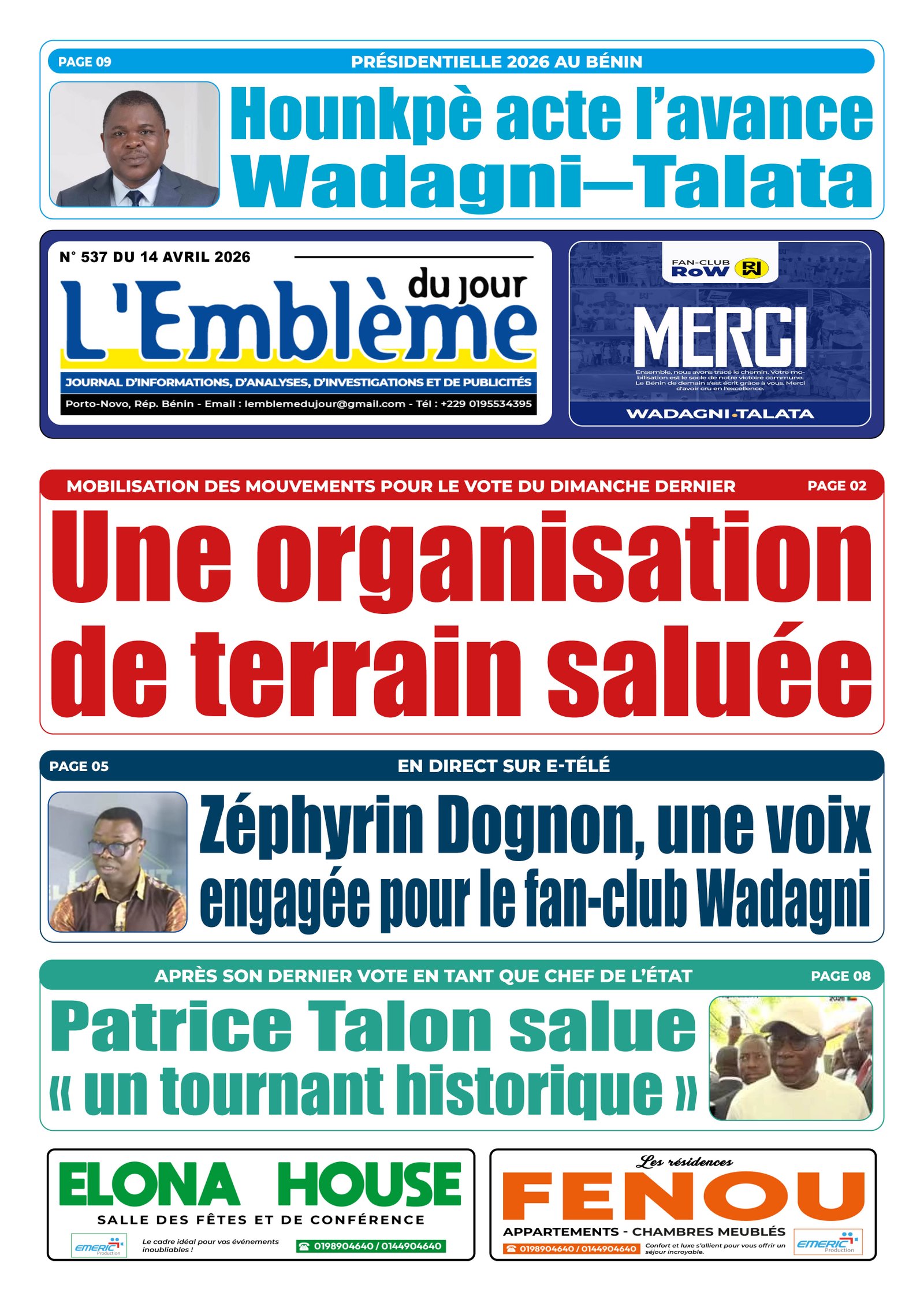 Parution du 14/04/2026