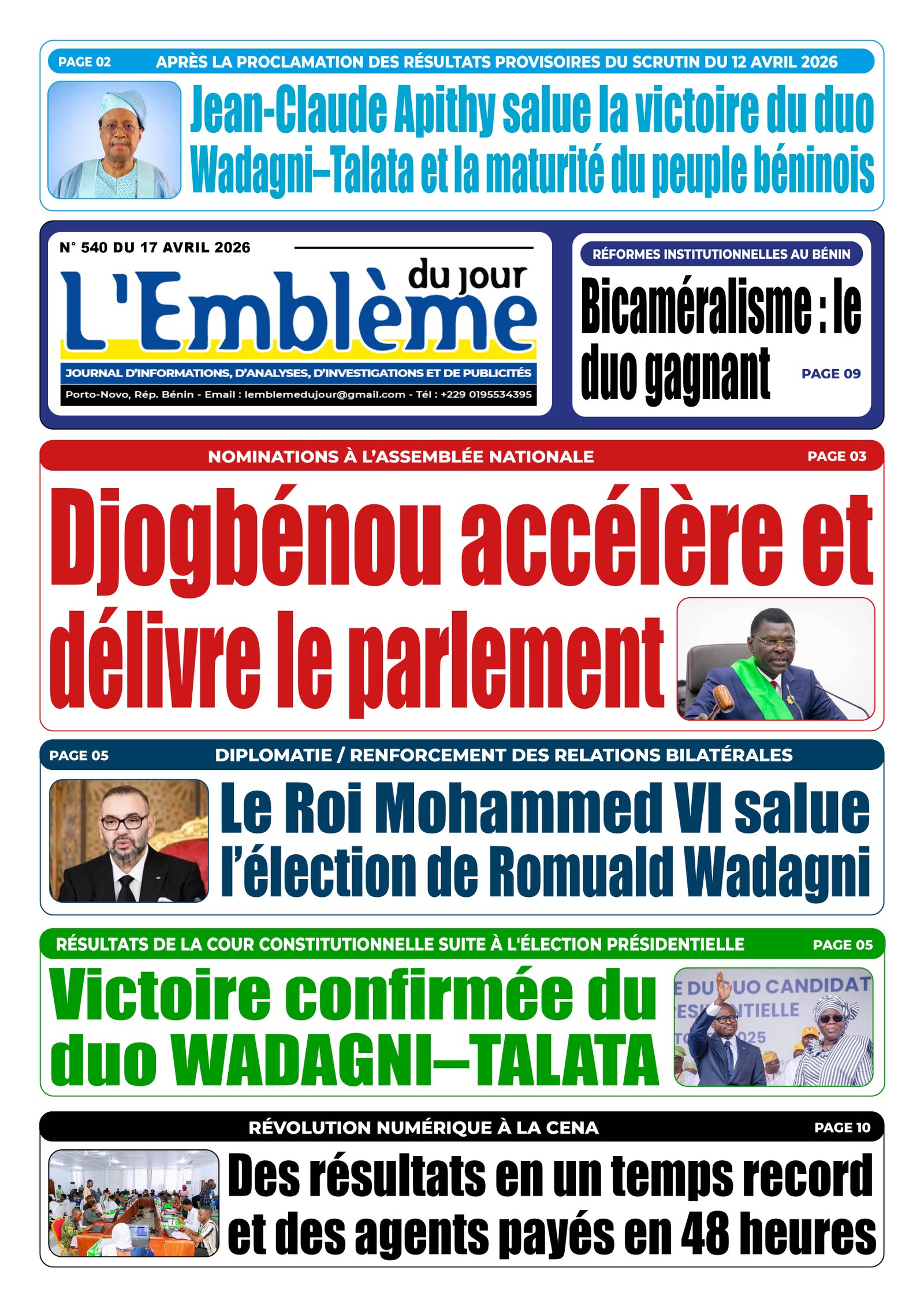 Parution du 17/04/2026