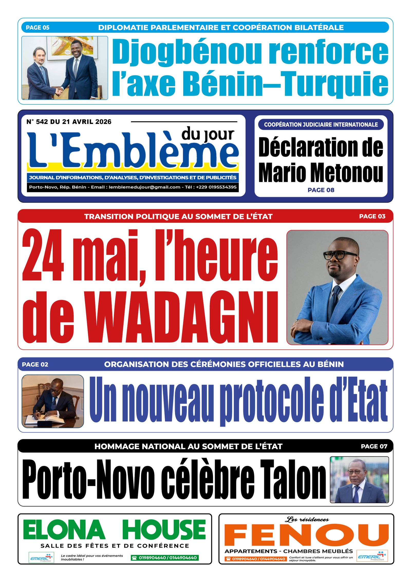 Parution du 21/04/2026