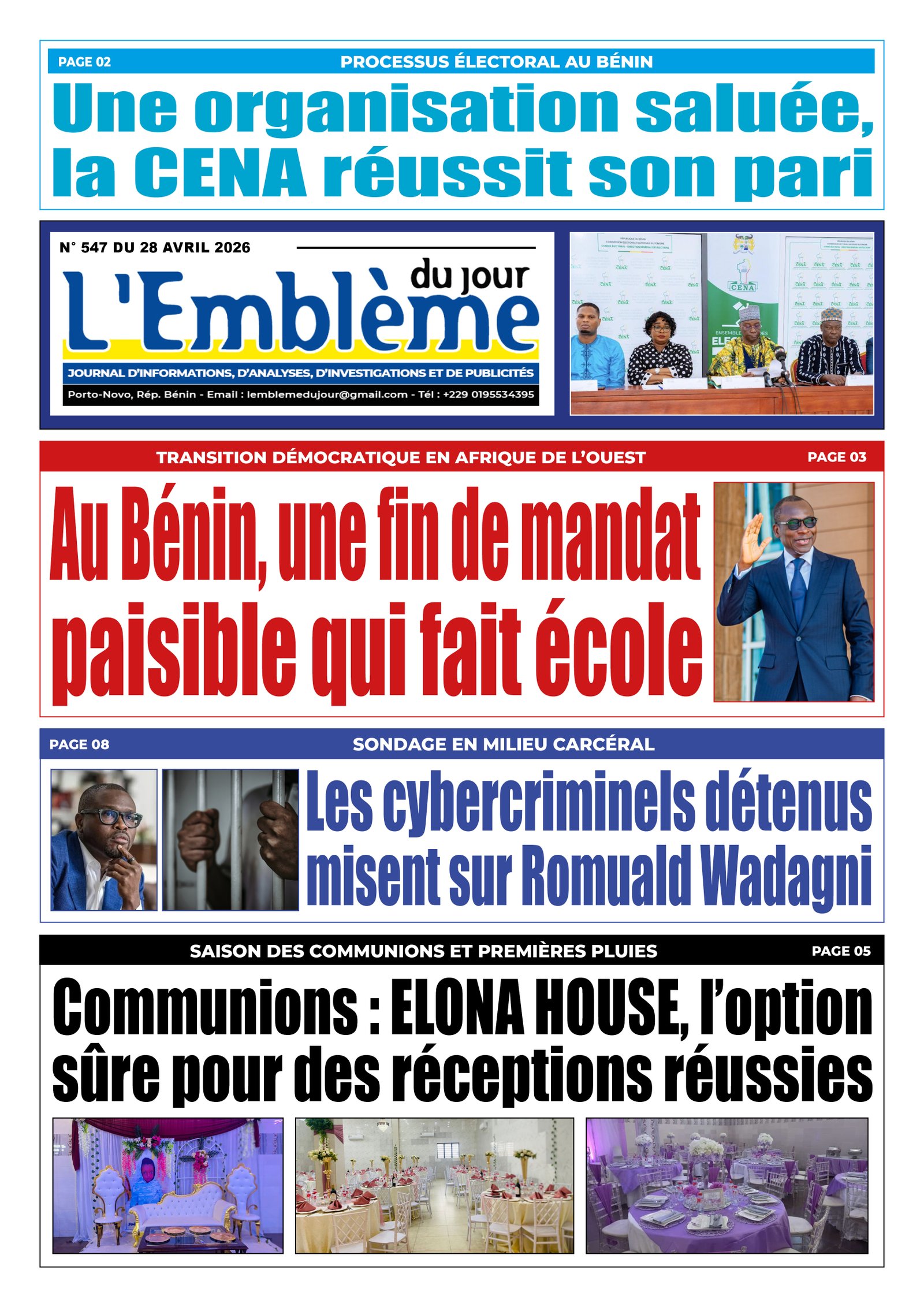 Parution du 28/04/2026