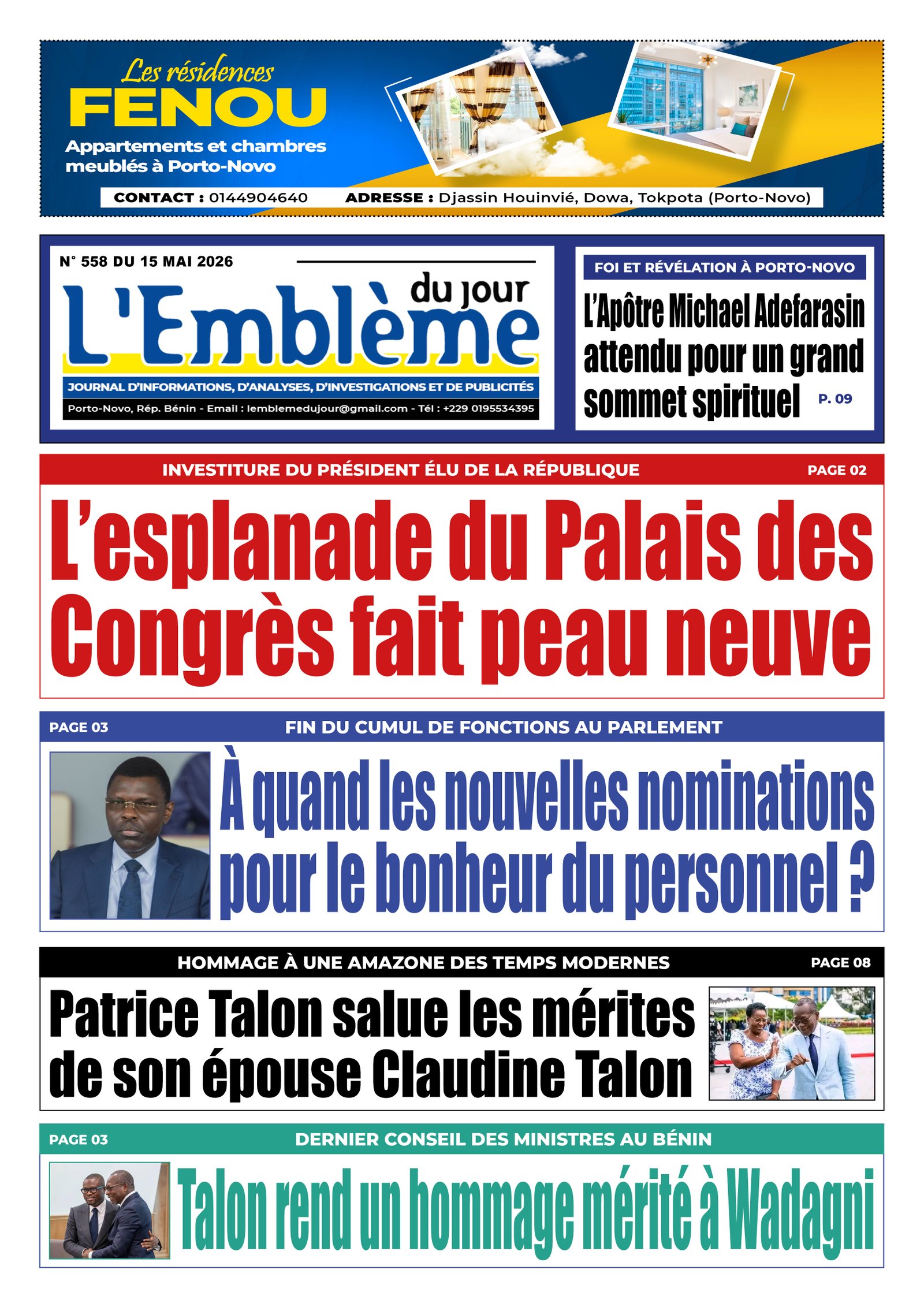 Parution du 15/05/2026