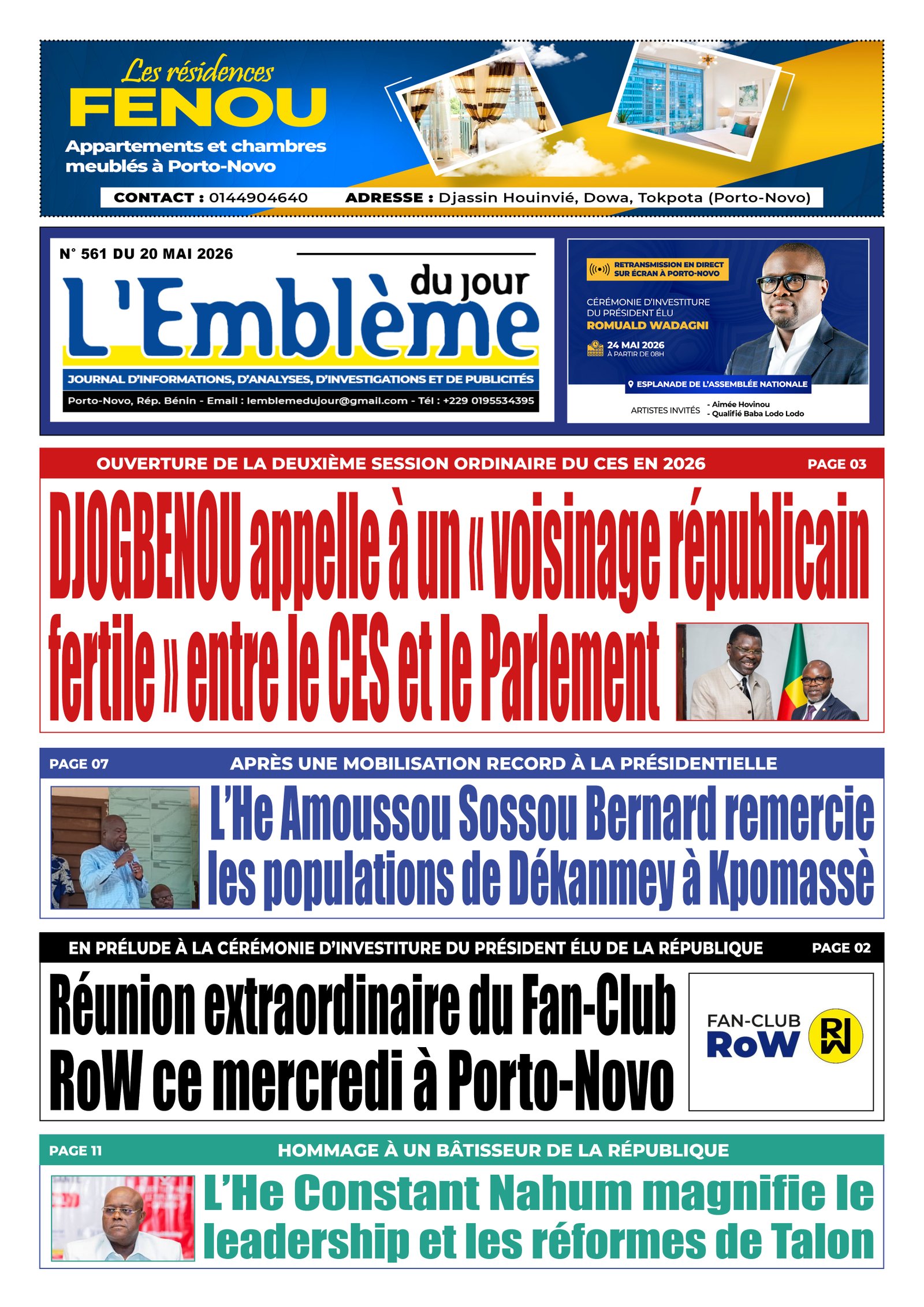 Parution du 20/05/2026