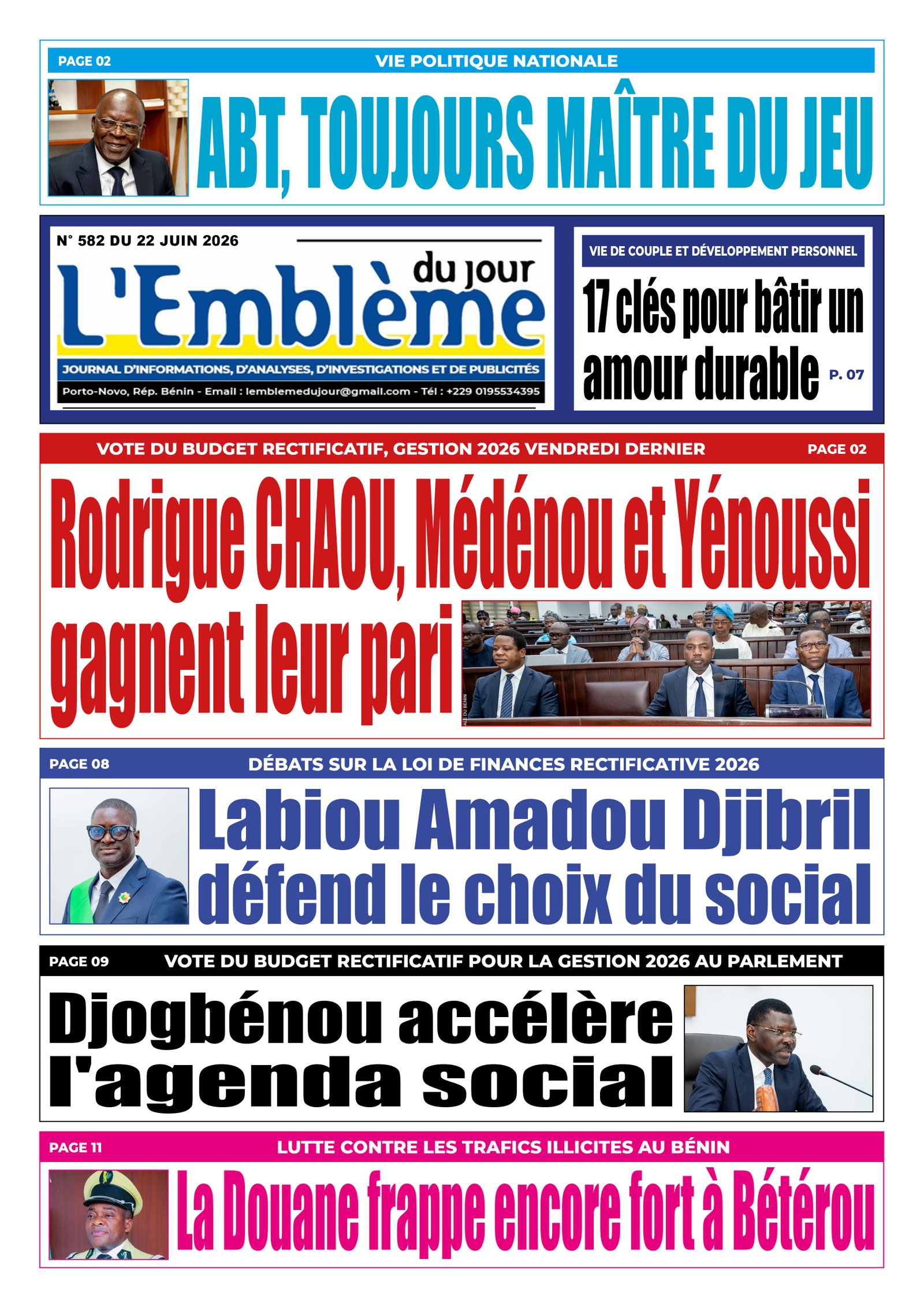 Parution du 22/06/2026