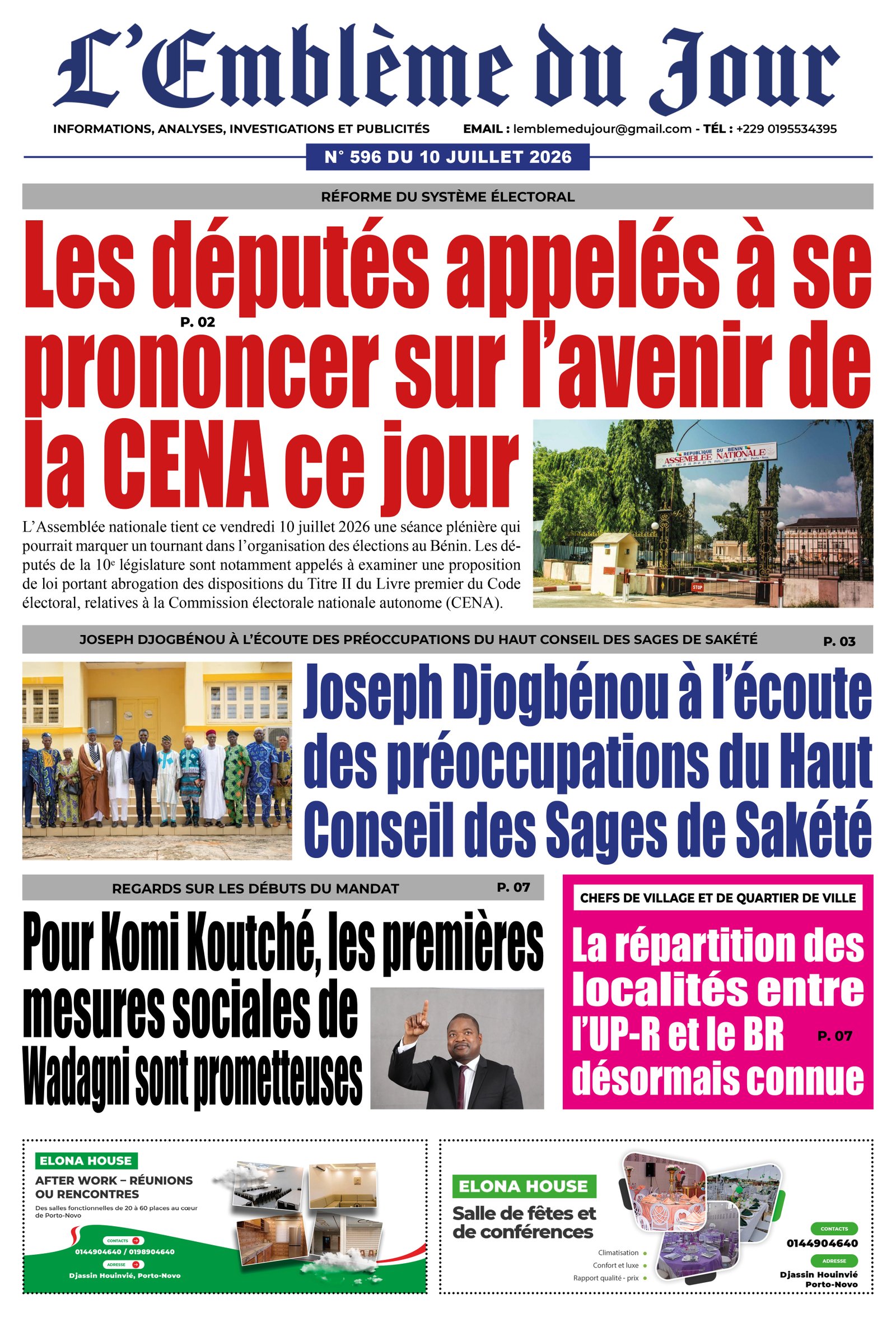 Parution du 10/07/2026