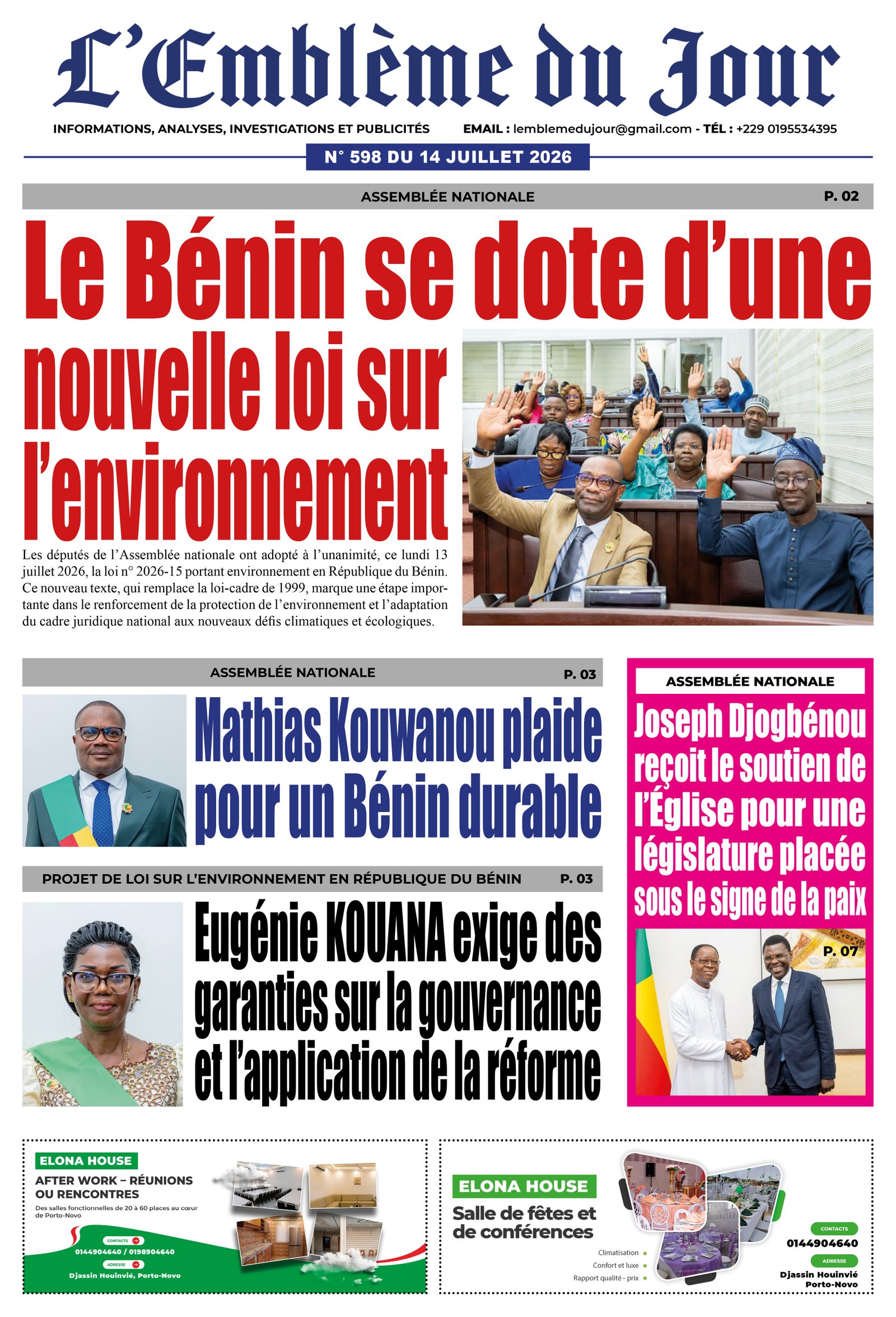 Parution du 14/07/2026