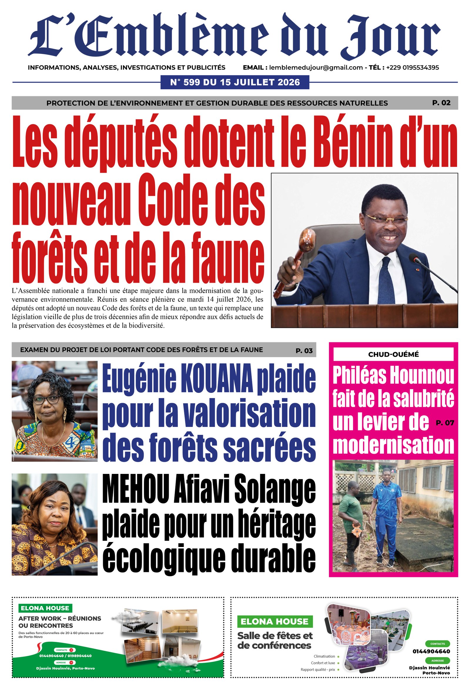 Parution du 15/07/2026