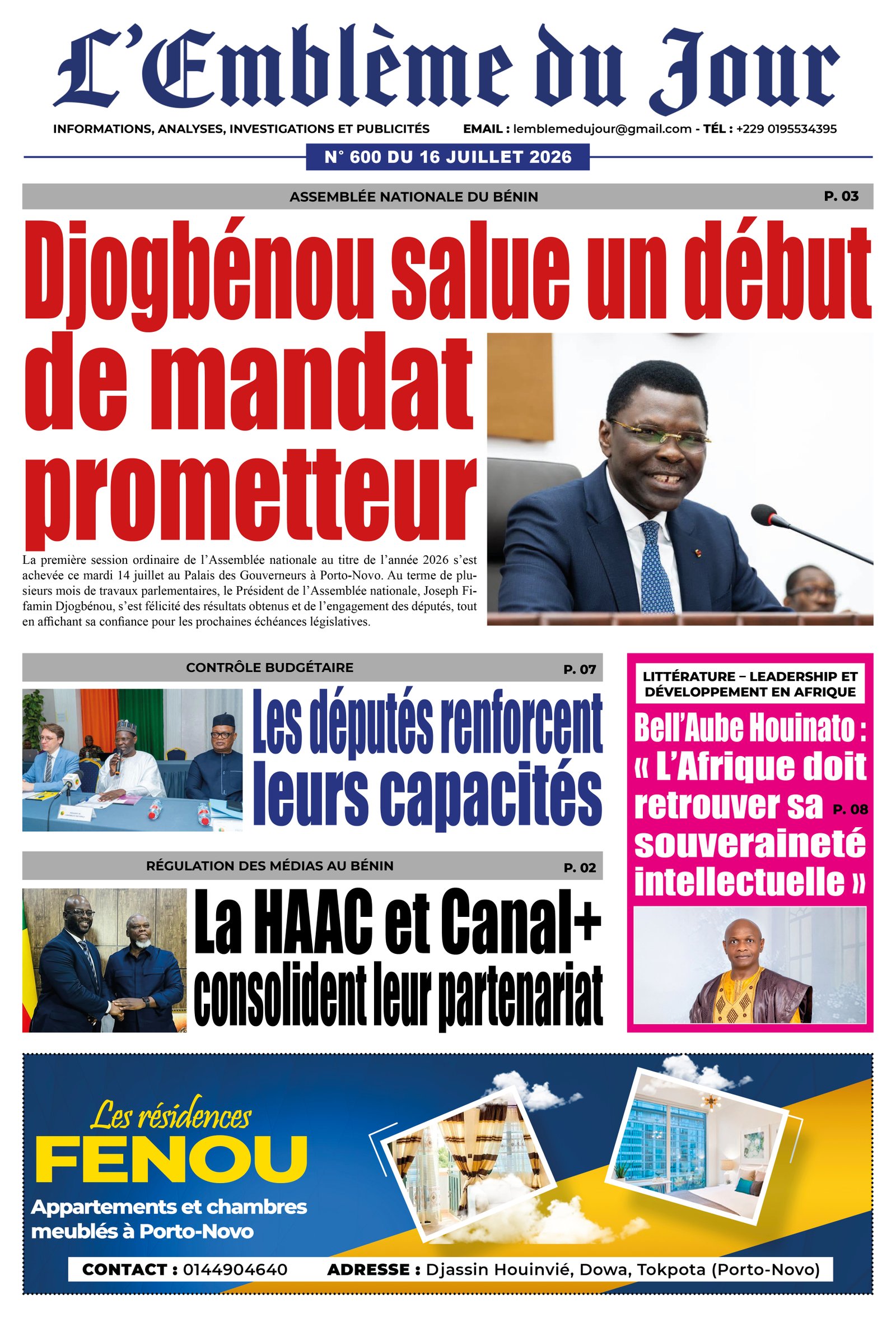Parution du 16/07/2026