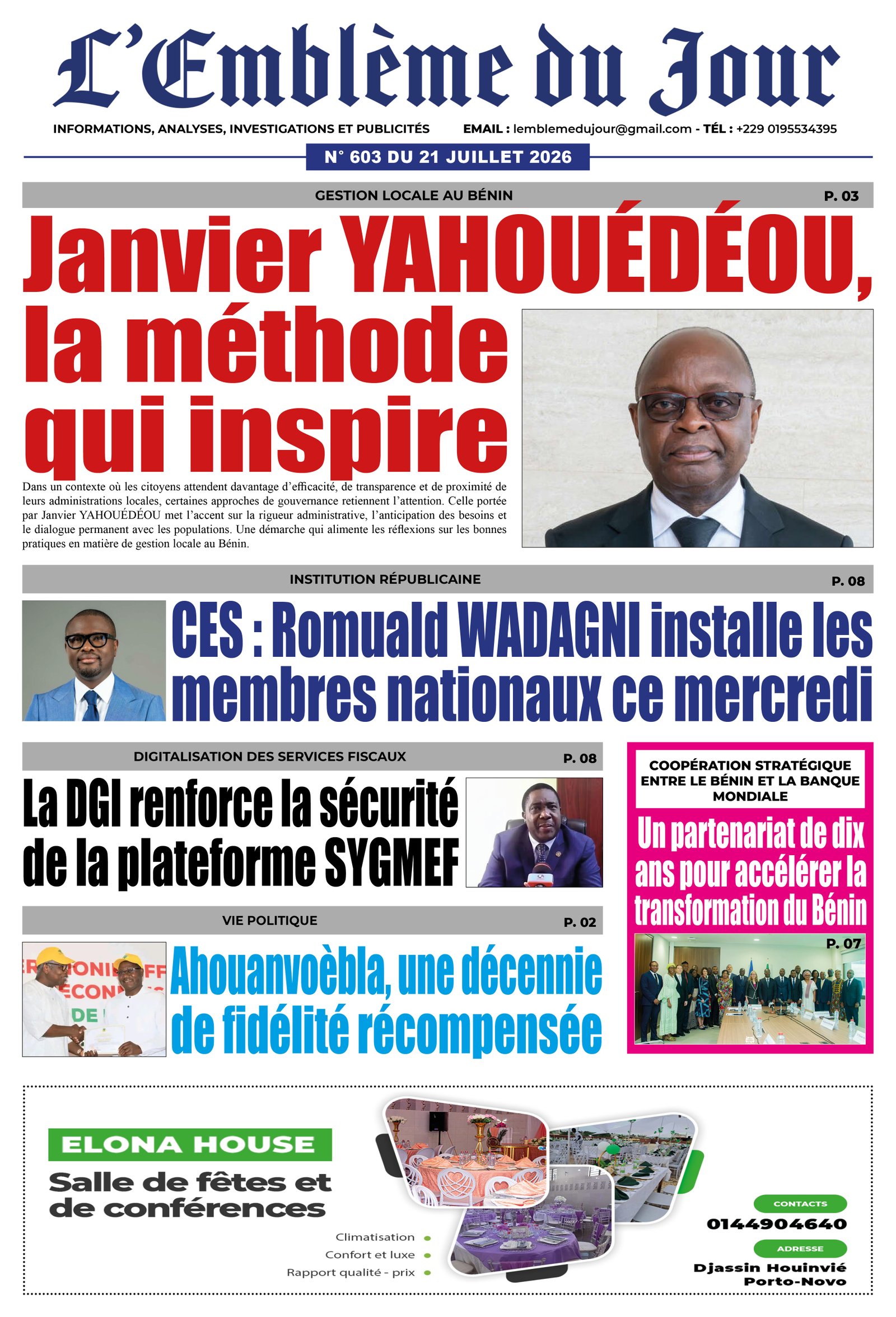 Parution du 21/07/2026