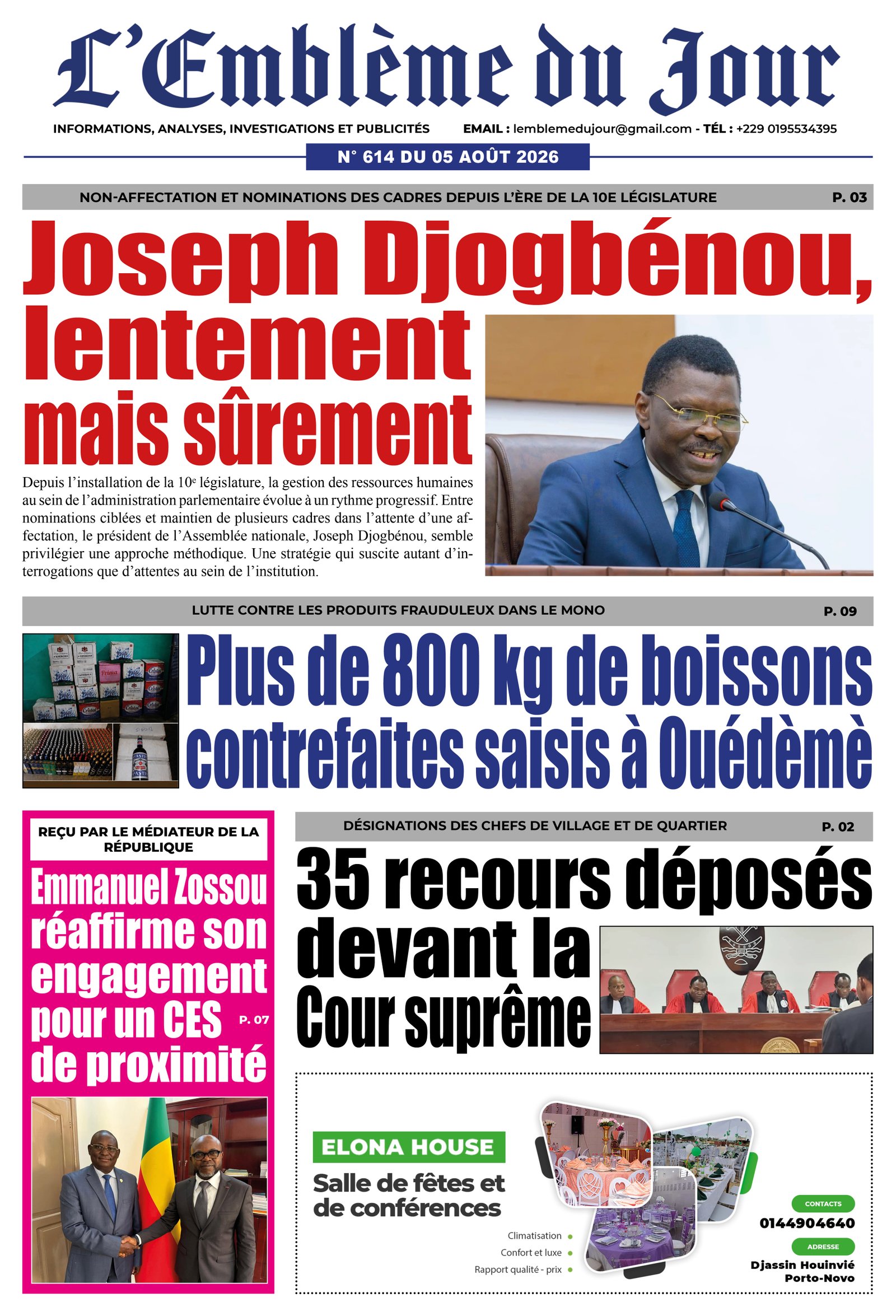 Parution du 05/08/2026