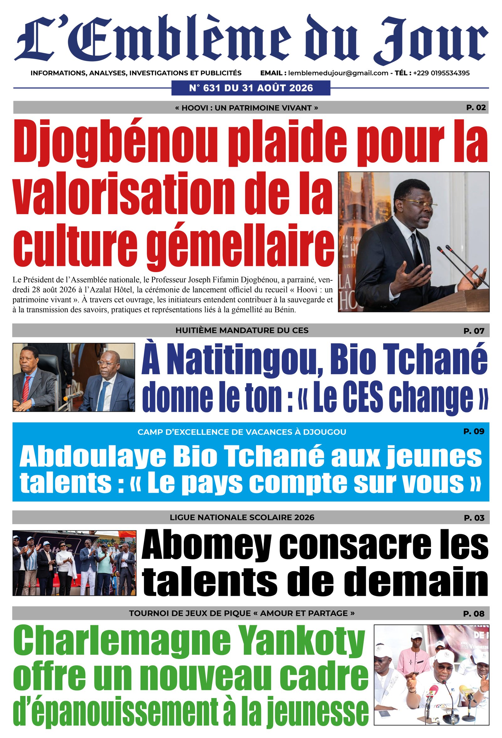 Parution du 31/08/2026
