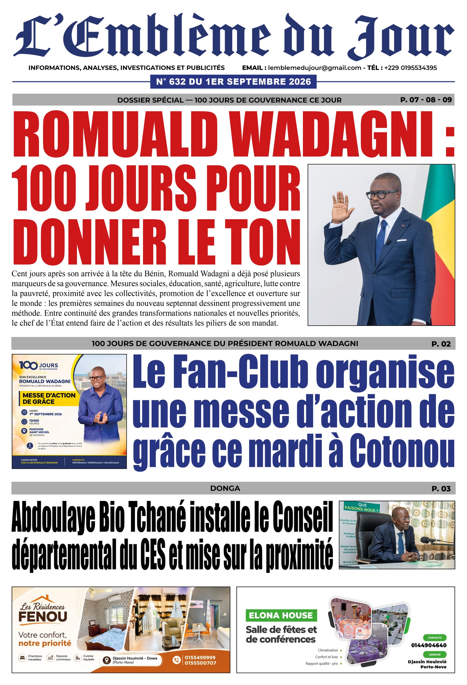 Parution du 01/09/2026