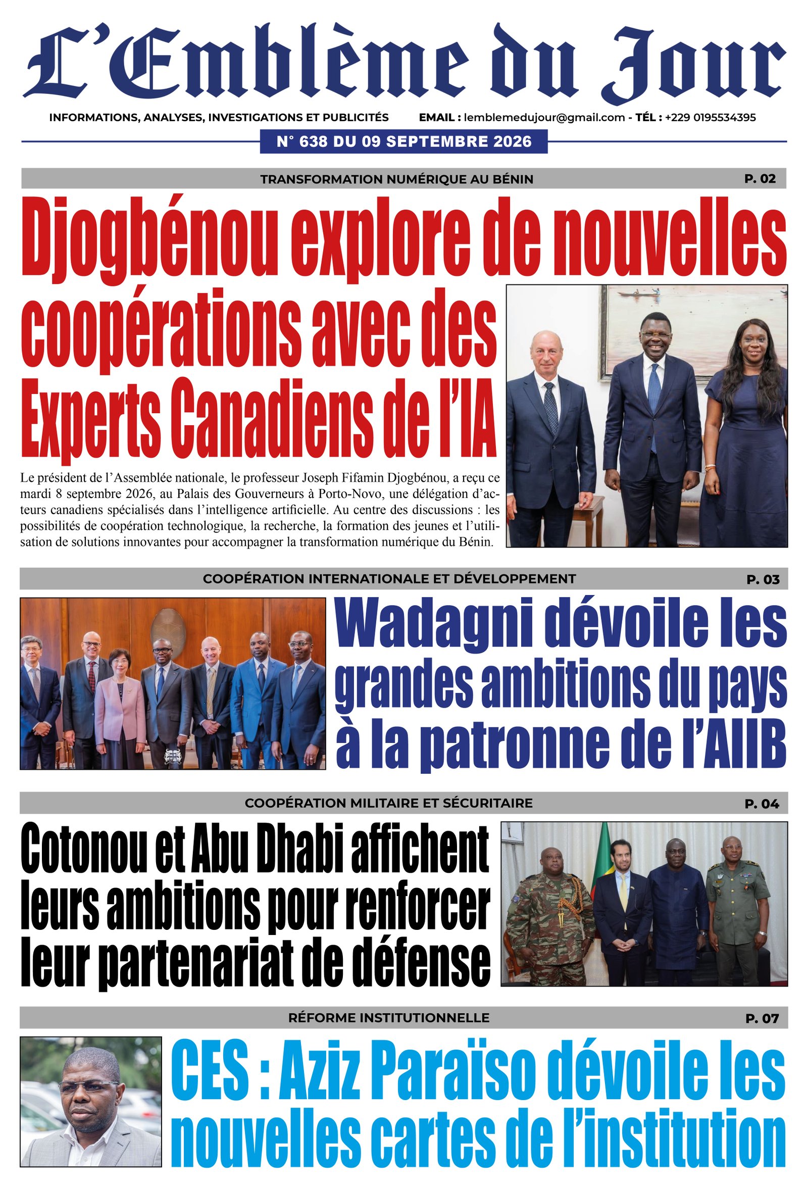 Parution du 09/09/2026