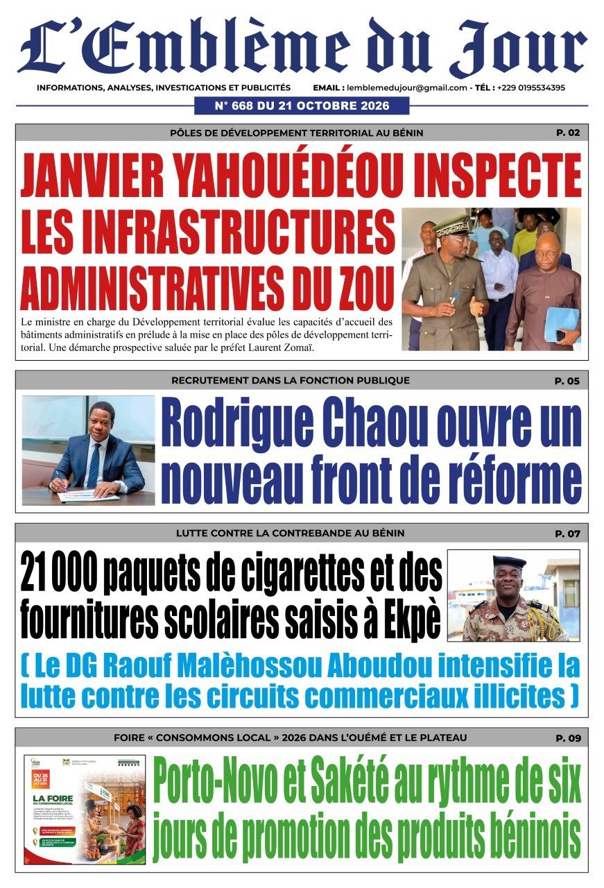 Une du journal